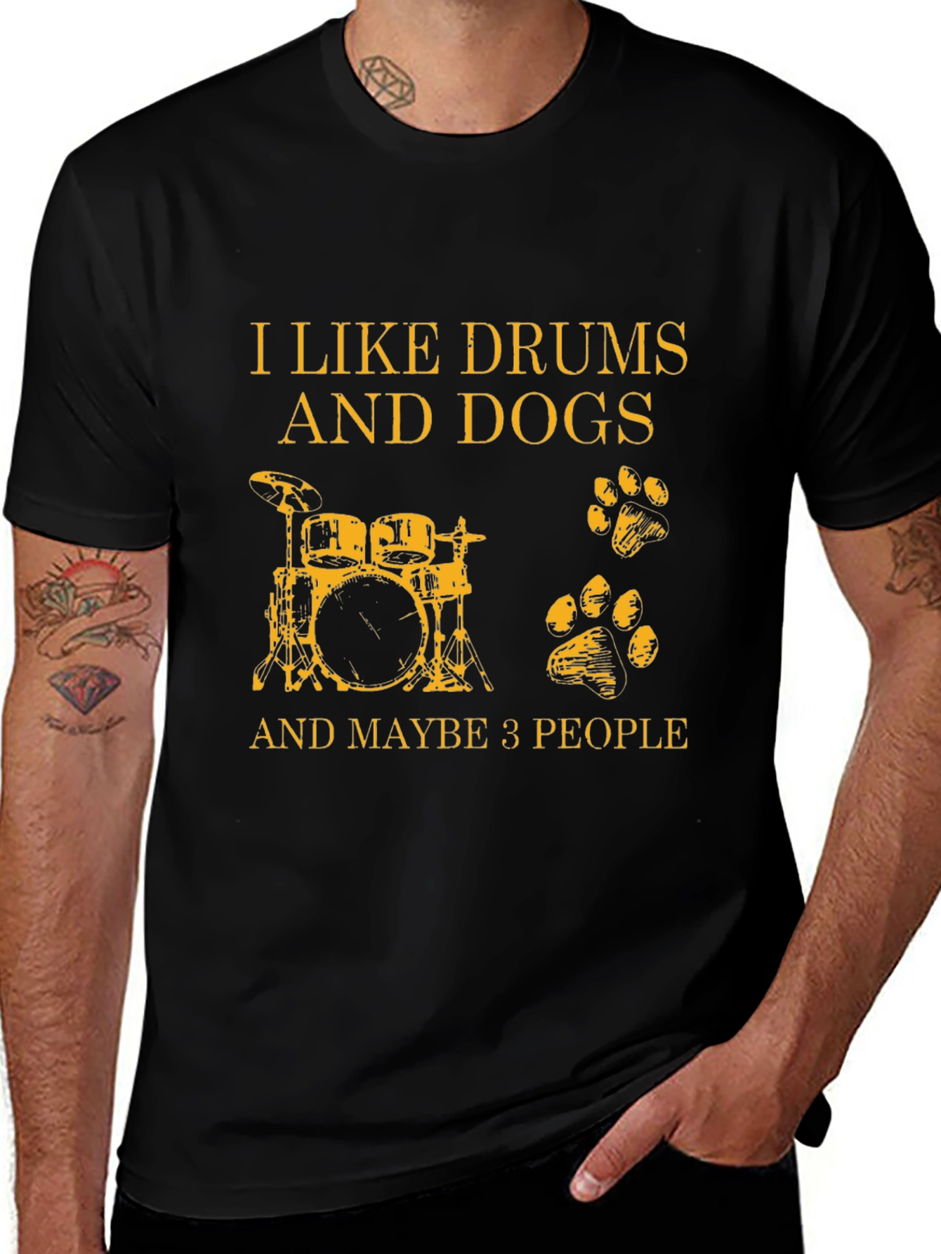 Variant 23 of I Like Drums, Dogs, and Maybe 3 People T-Shirt