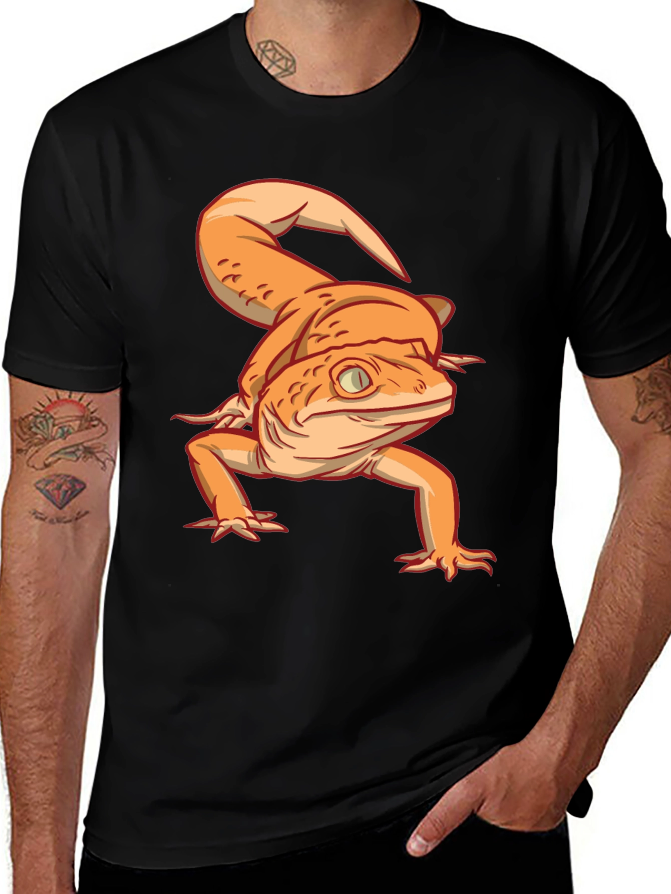 Variant 28 of Gecko Graphic T-Shirt - Unique Reptile Design
