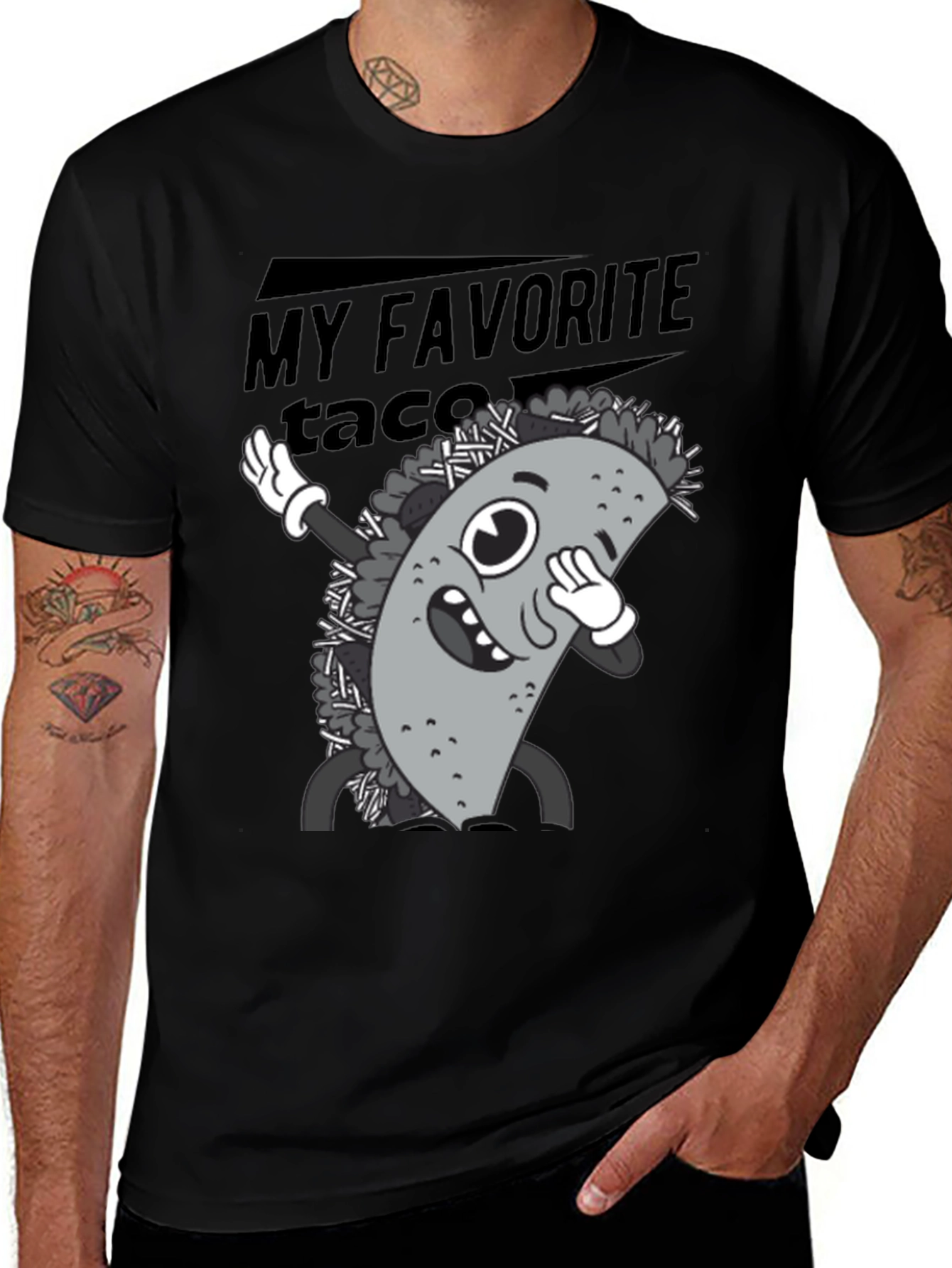Variant 6 of My Favorite Taco Dab Graphic T-Shirt