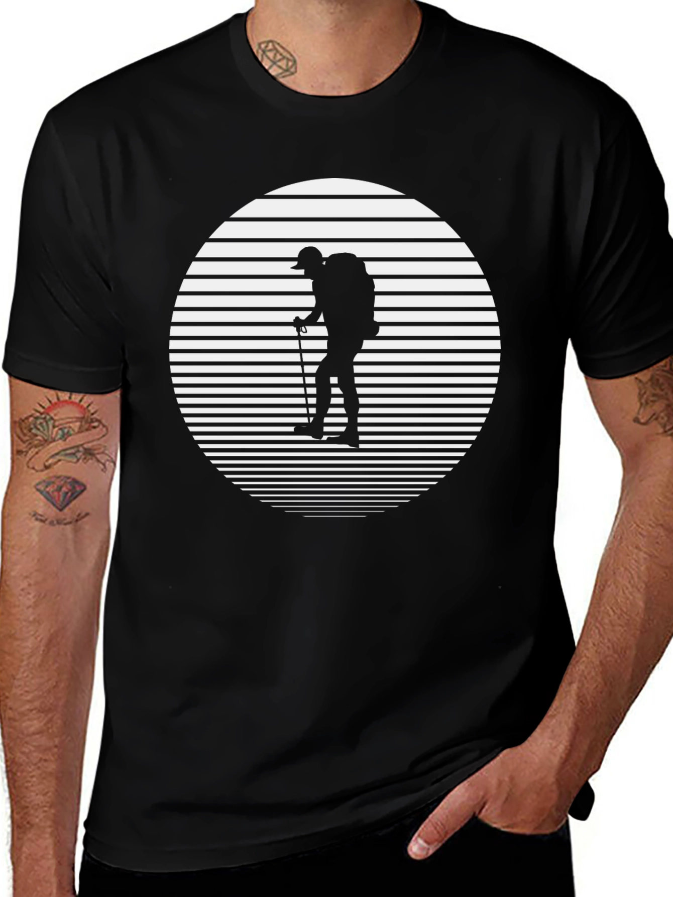 Variant 15 of Hiking Silhouette Graphic Tee
