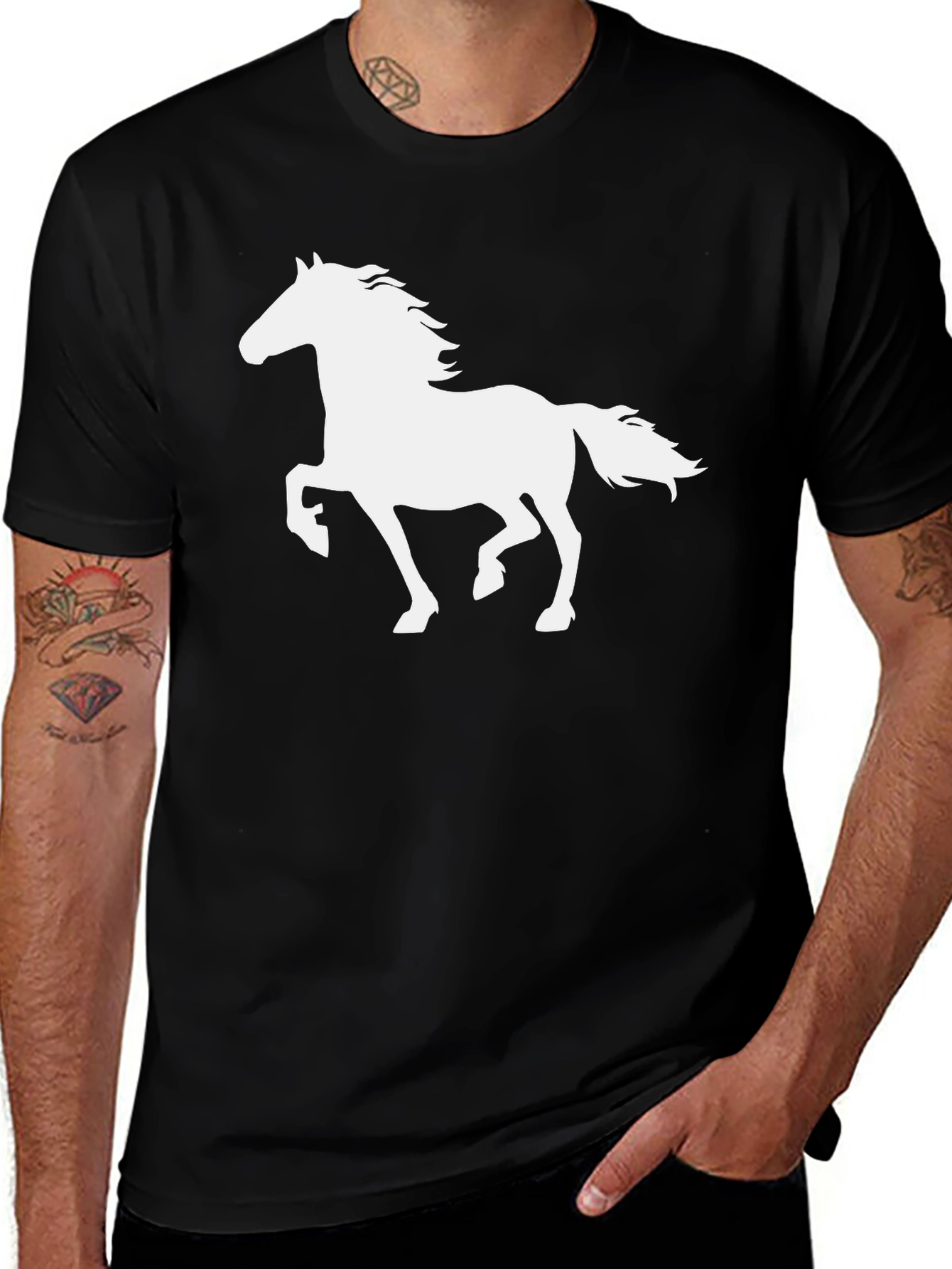 Variant 4 of Horse Silhouette Graphic T-Shirt