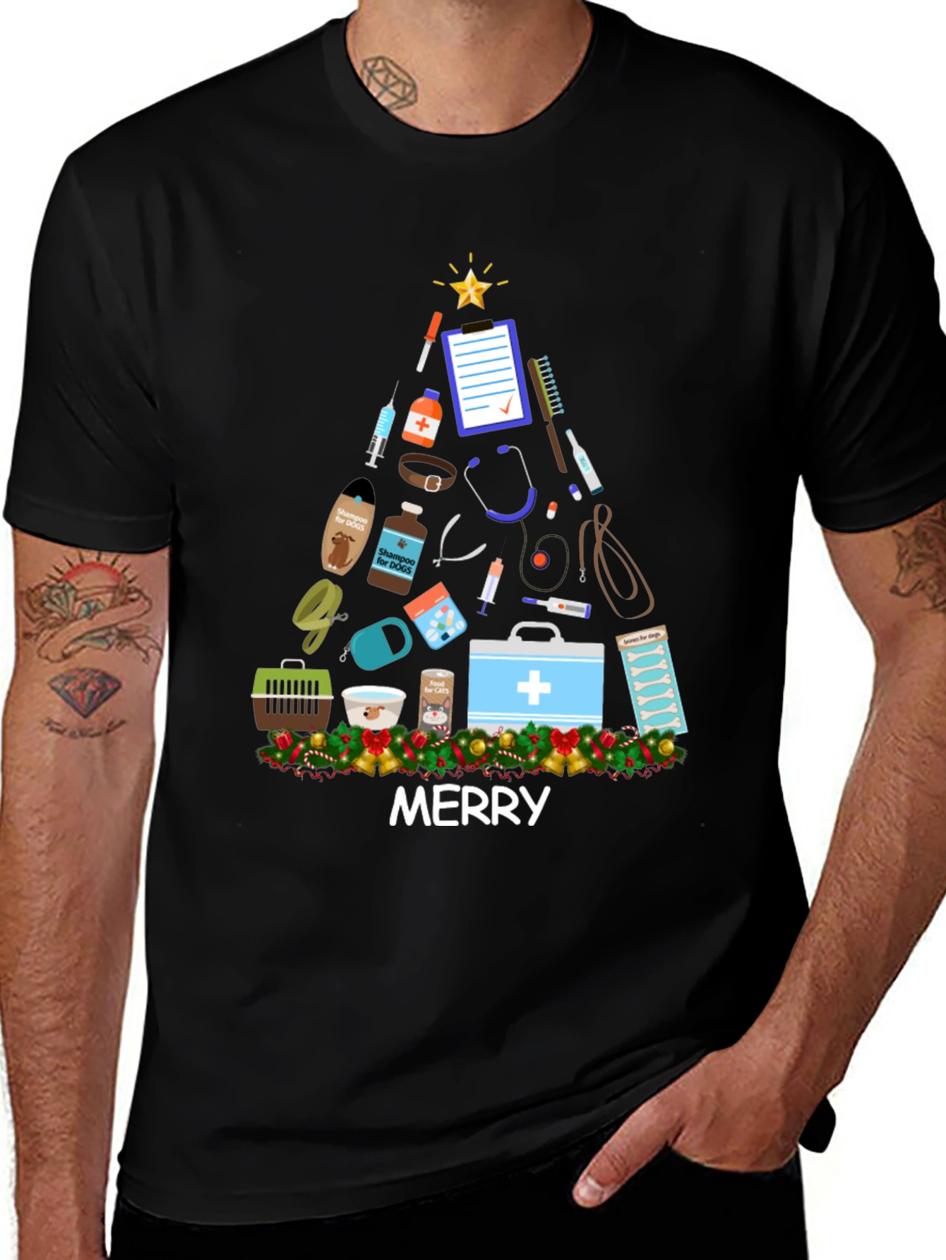 Vet Med Merry Christmas T-Shirt