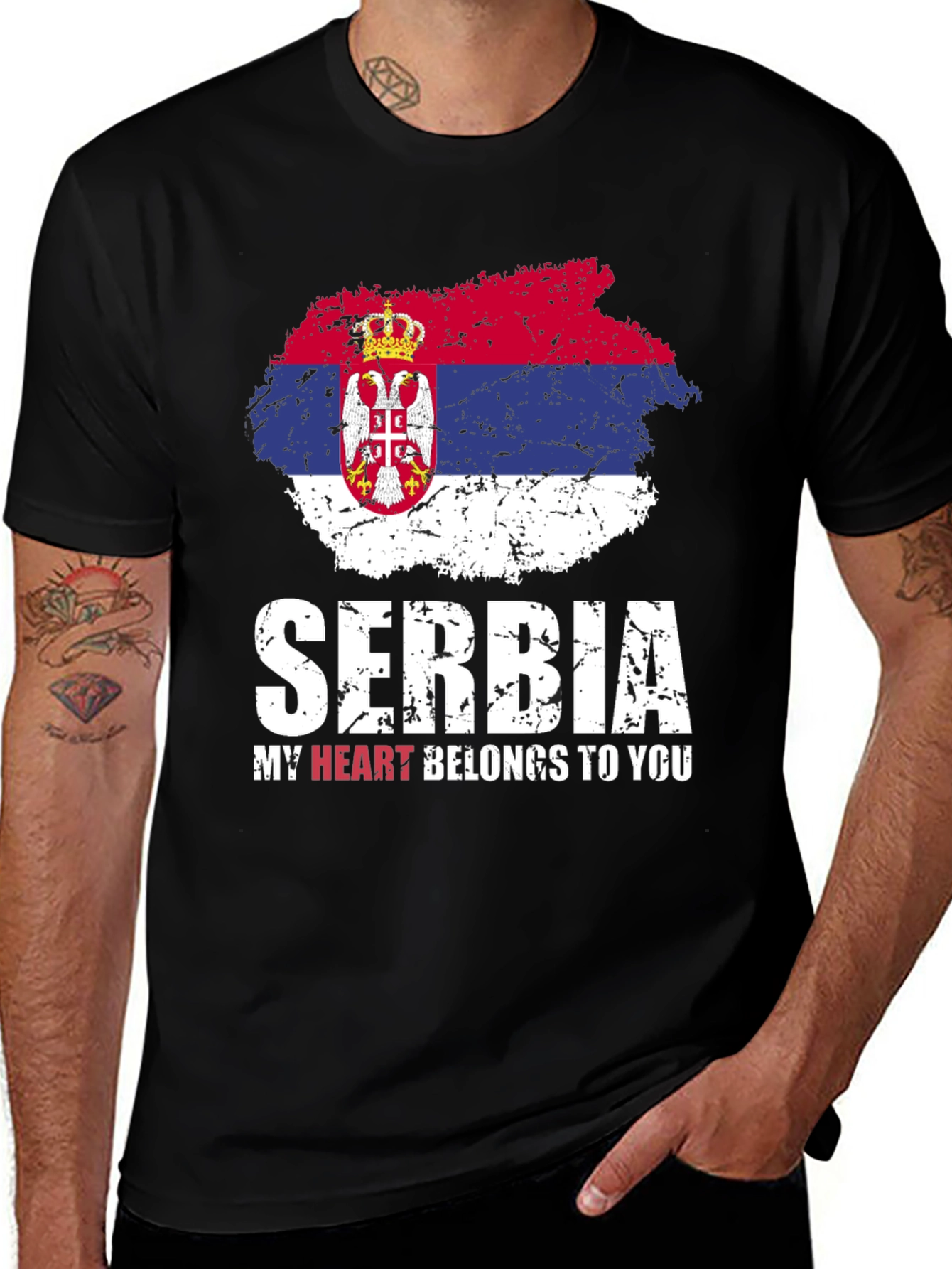 Serbia My Heart Belongs To You T-Shirt