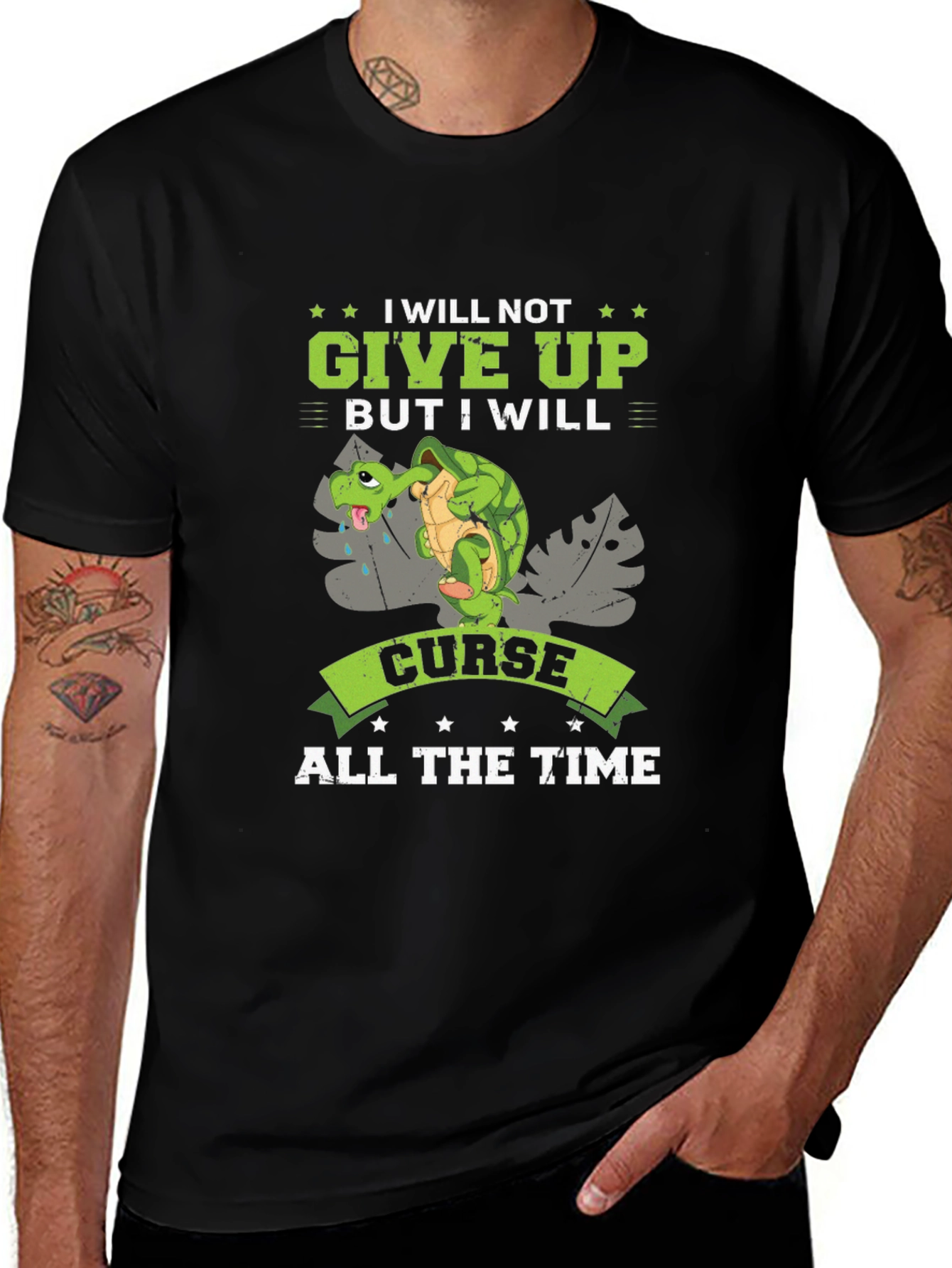 Variant 4 of I Will Not Give Up Turtle T-Shirt