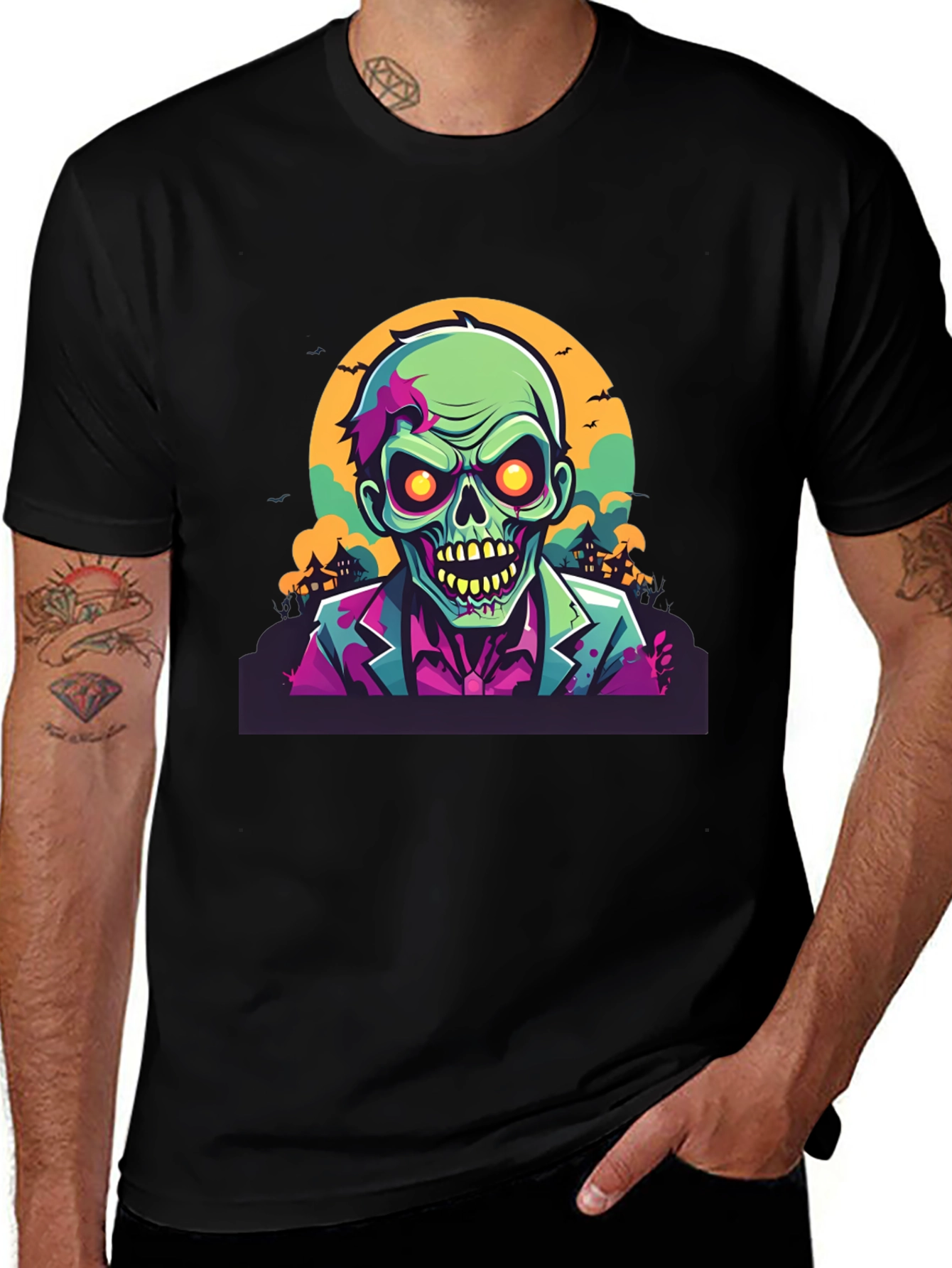 Zombie Graphic Tee - Halloween Style
