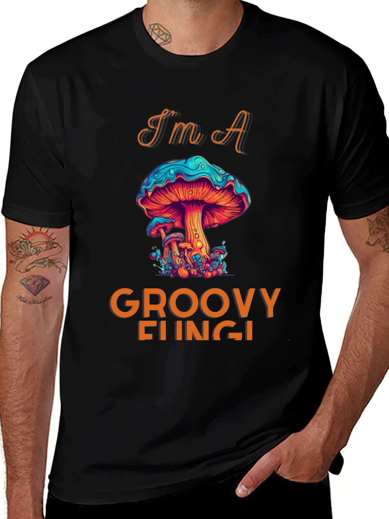 Groovy Fungi Graphic T-Shirt - Psychedelic Mushroom Tee