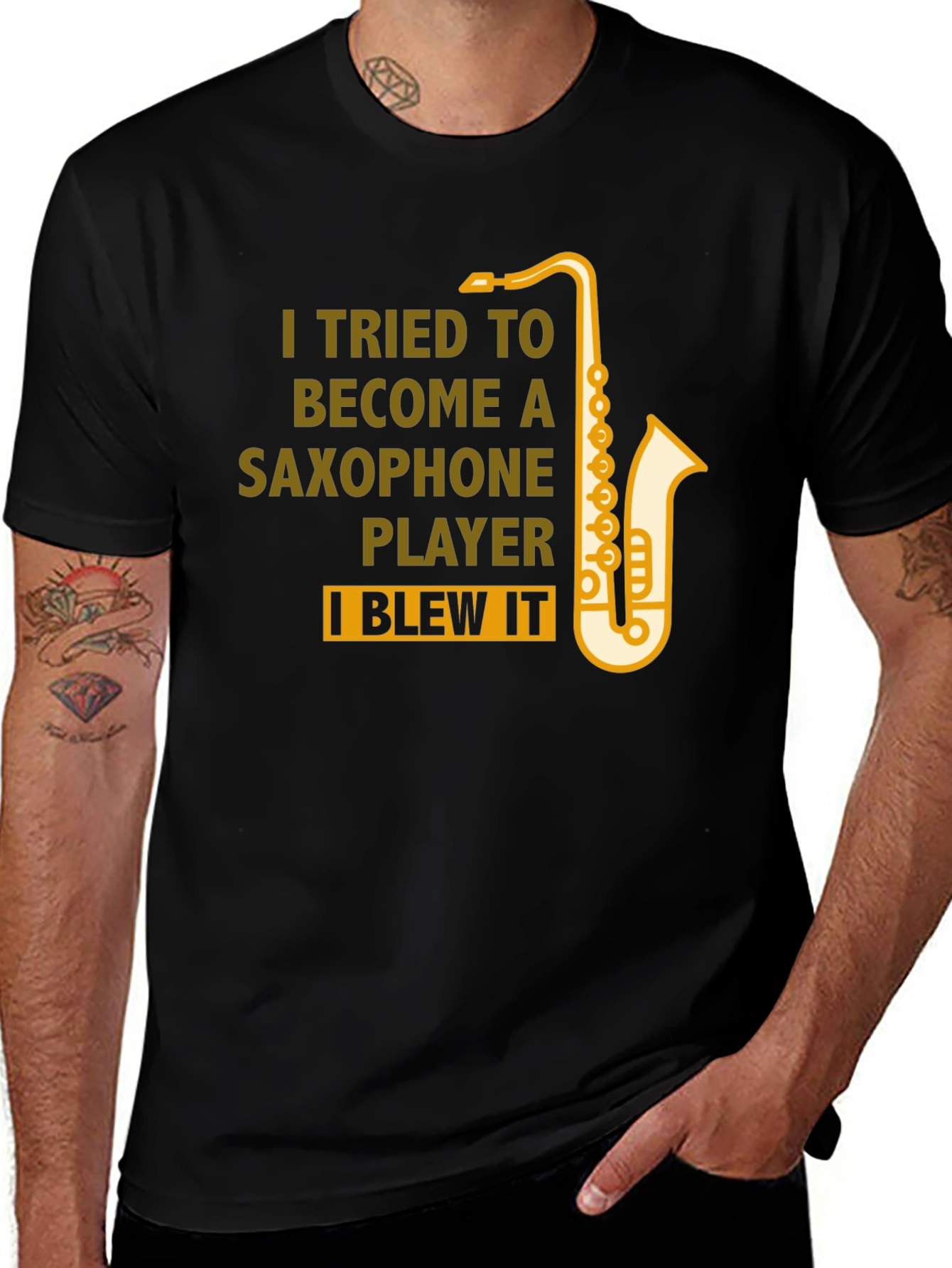 Variant 14 of Saxophone Player Funny T-Shirt - I Blew It