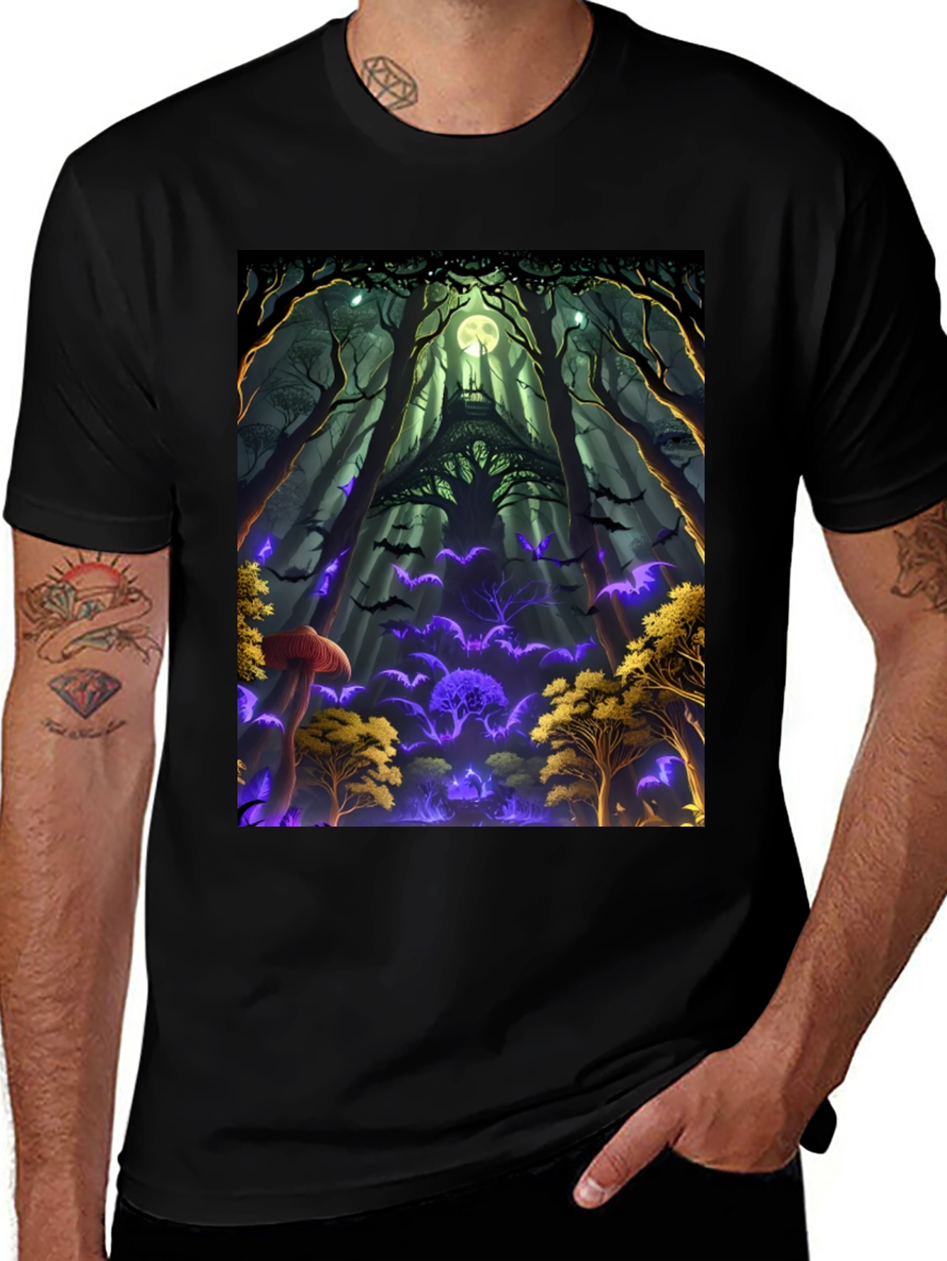 Variant 12 of Halloween Forest T-Shirt