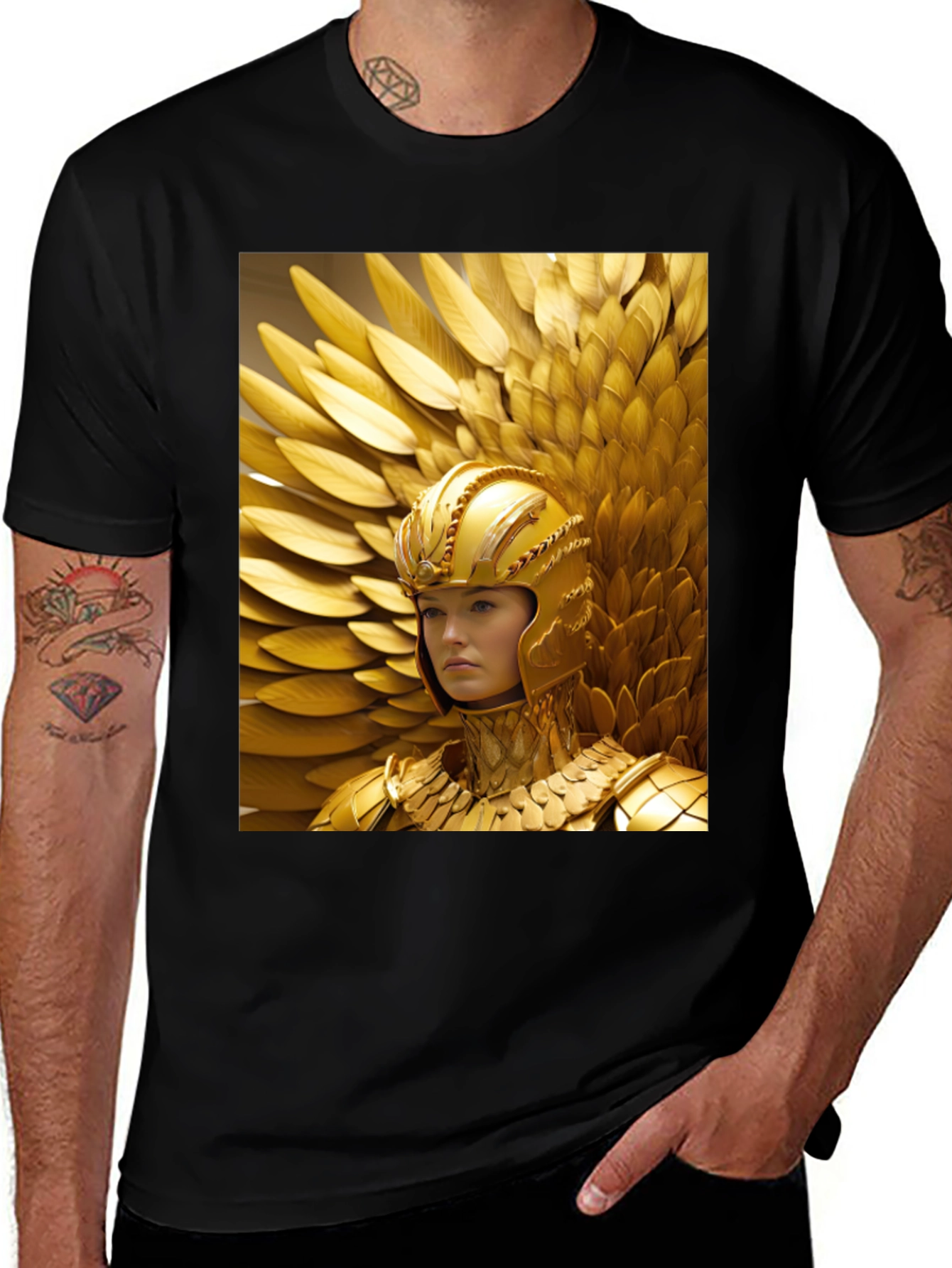 Variant 28 of Golden Warrior T-Shirt - Bold Graphic Tee