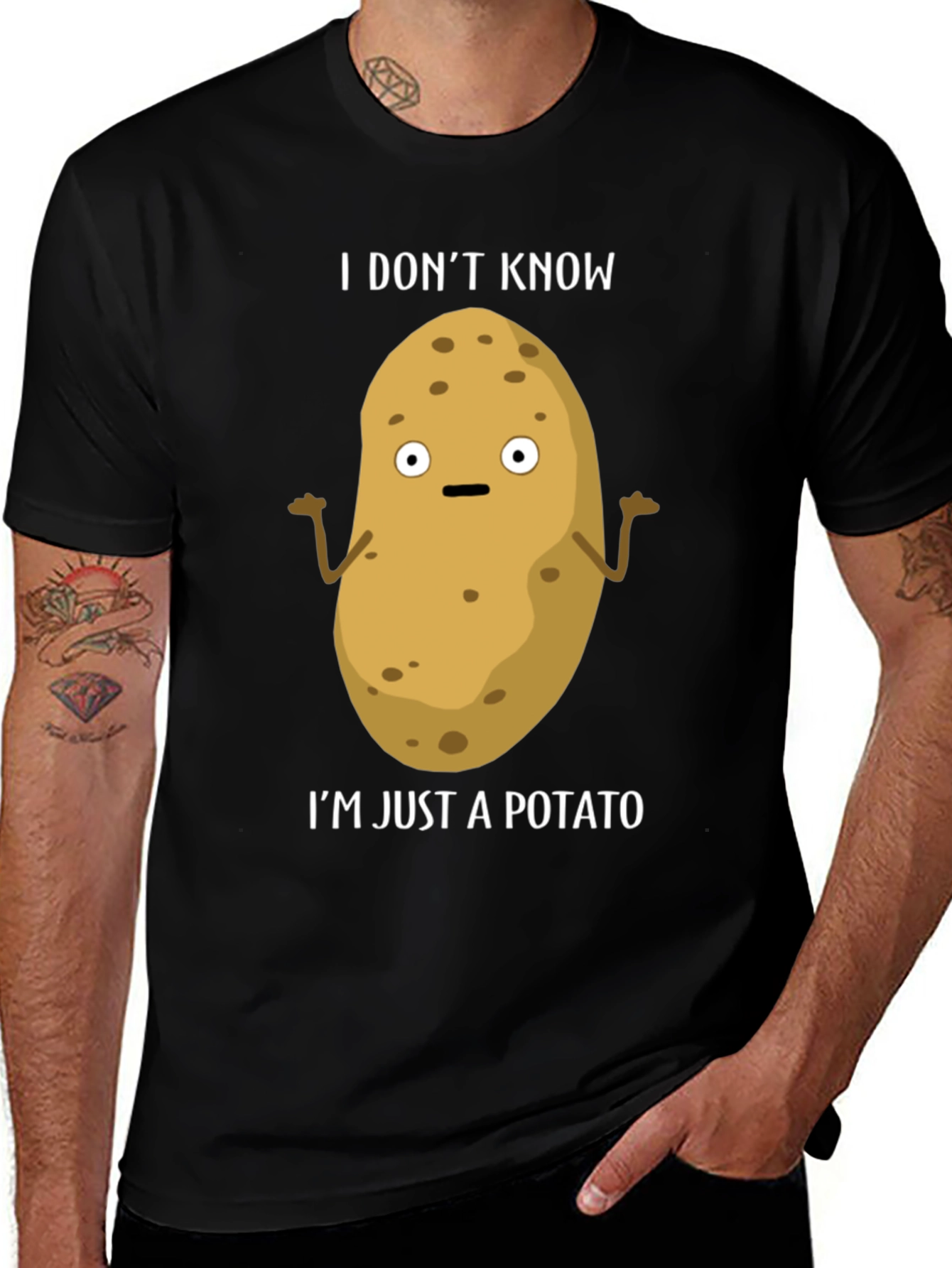 Variant 10 of Funny Potato T-Shirt - I Don't Know, I'm Just a Potato
