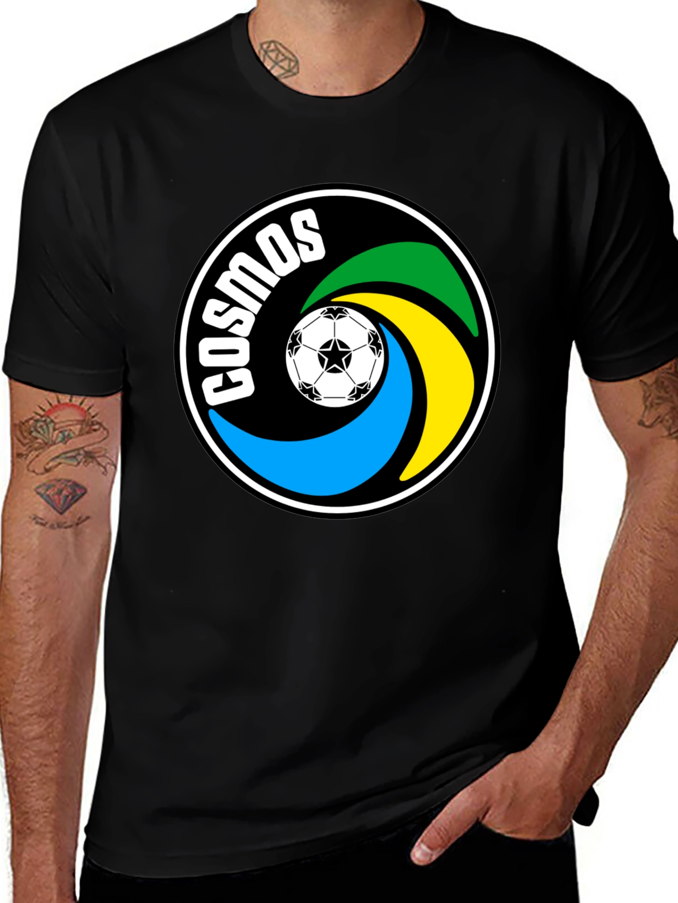 Variant 5 of Cosmos Soccer T-Shirt - Retro Team Logo Tee