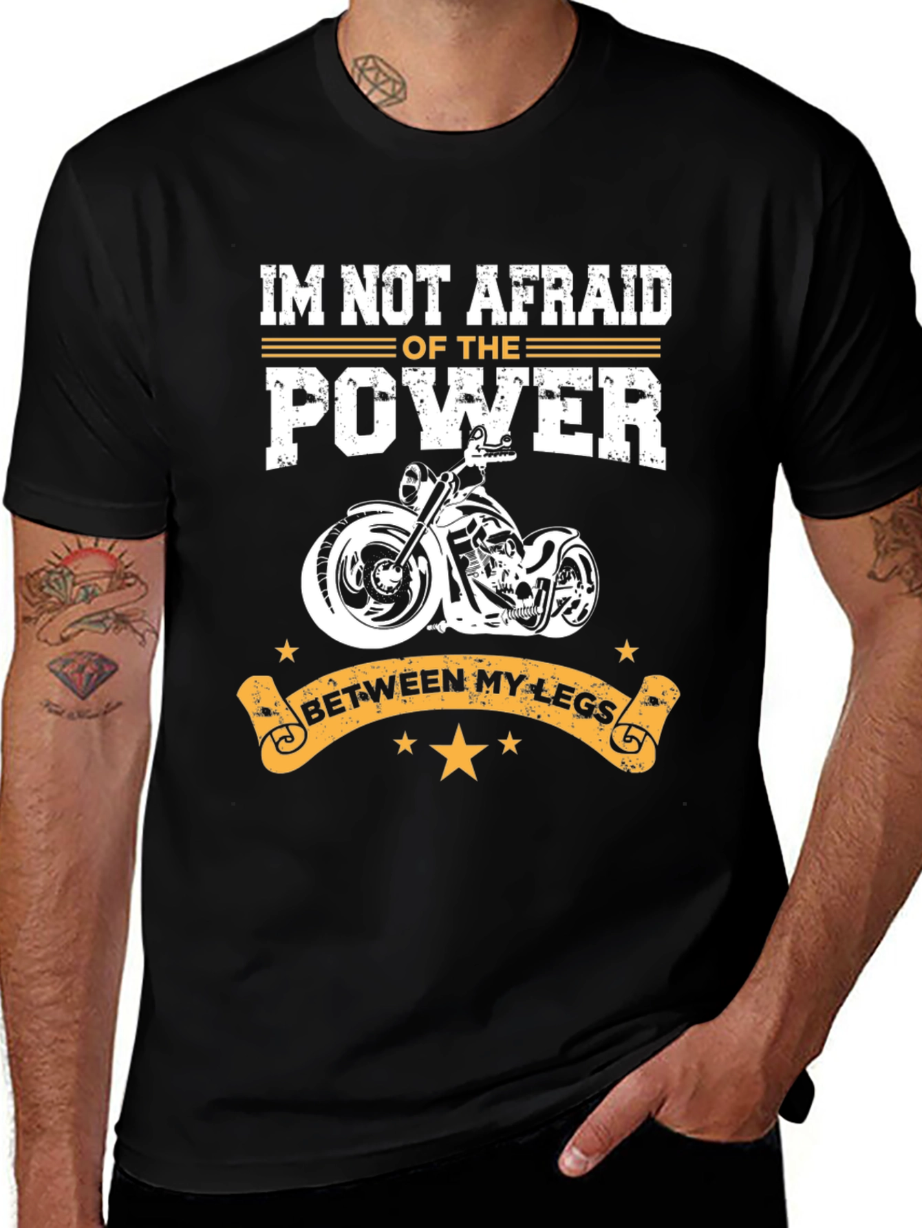 Variant 3 of Power Between My Legs Biker T-Shirt