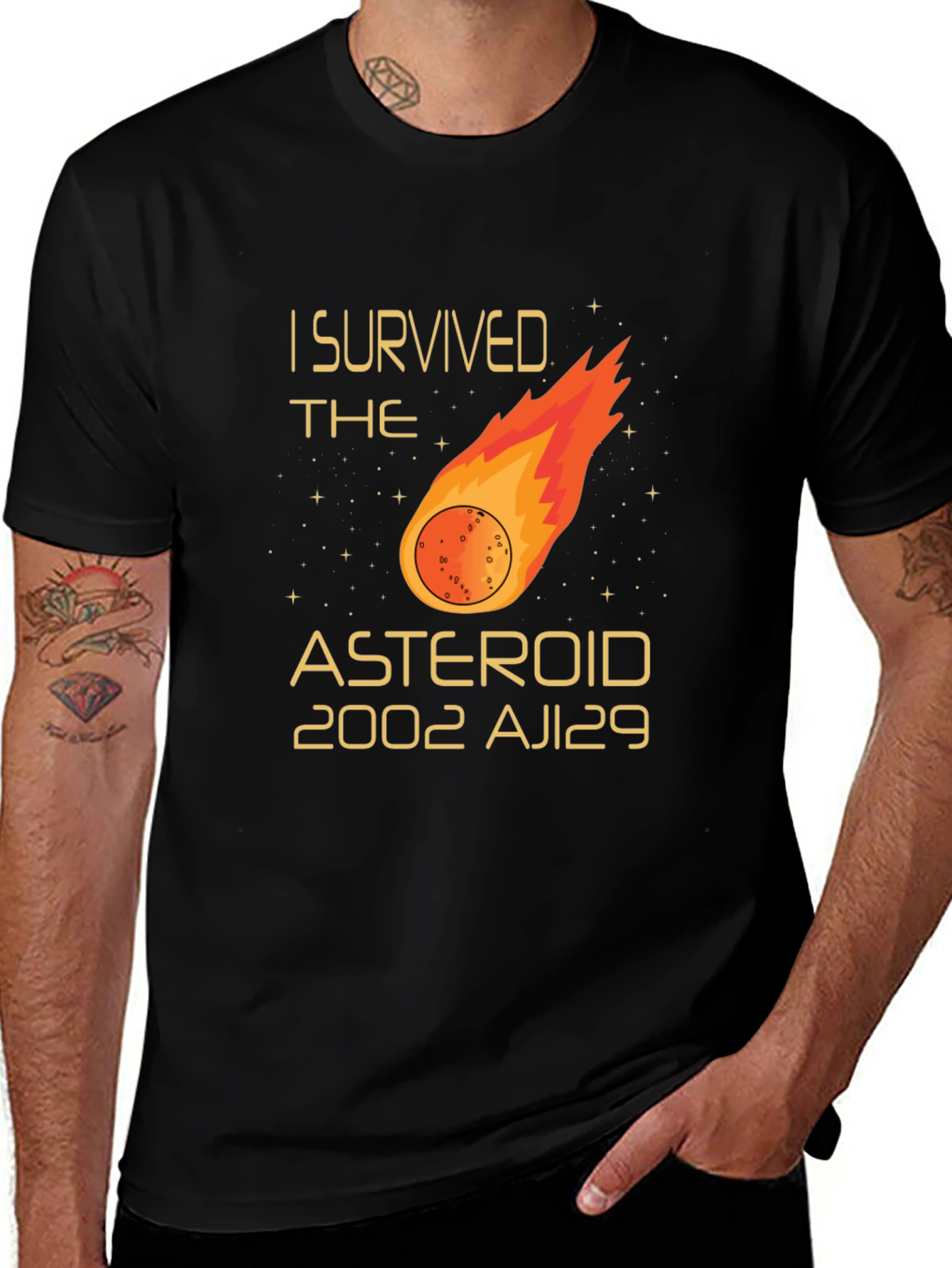 Variant 25 of I Survived The Asteroid 2002 AJ129 T-Shirt