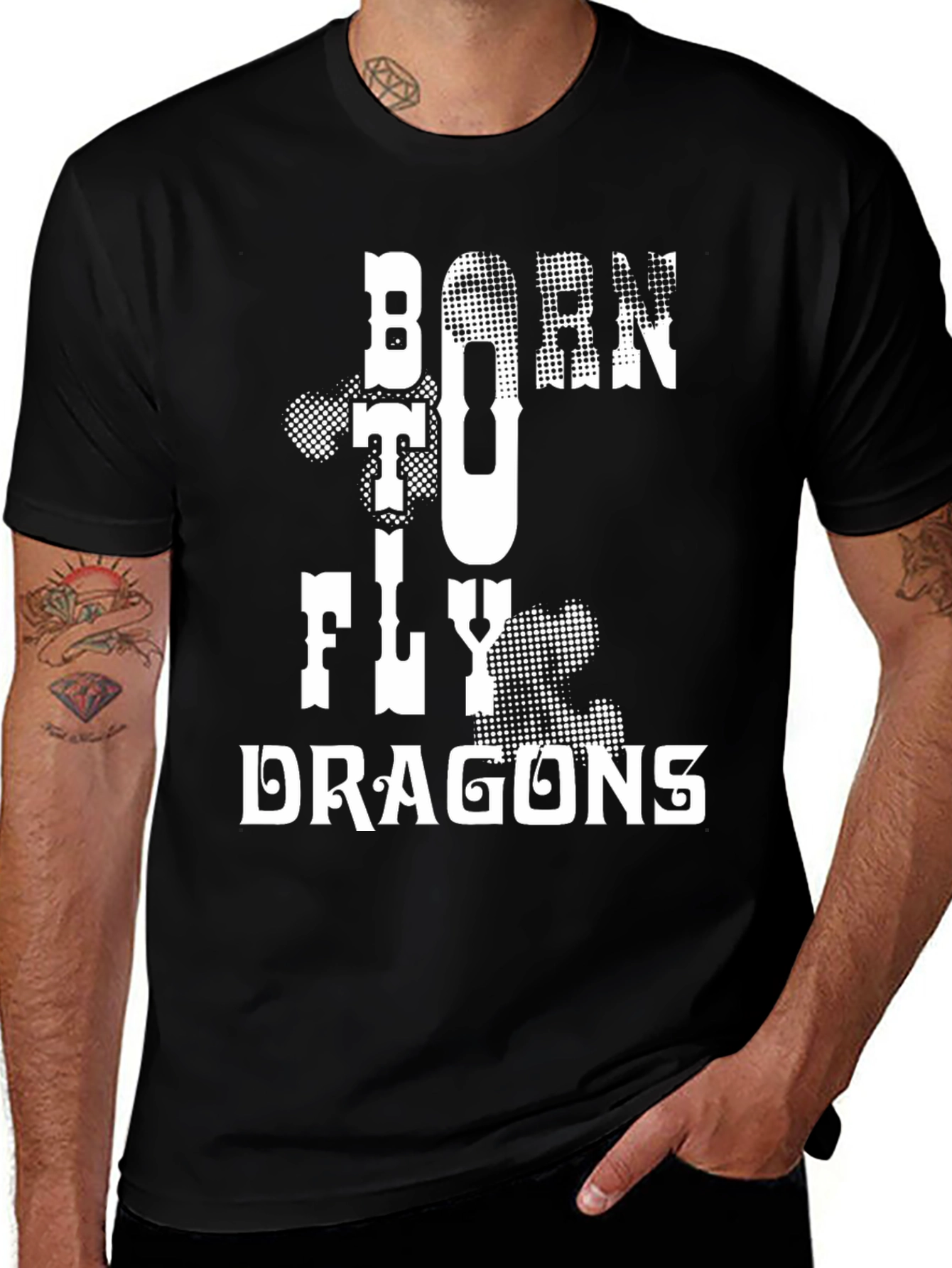 Born to Fly Dragons Men's Graphic Tee