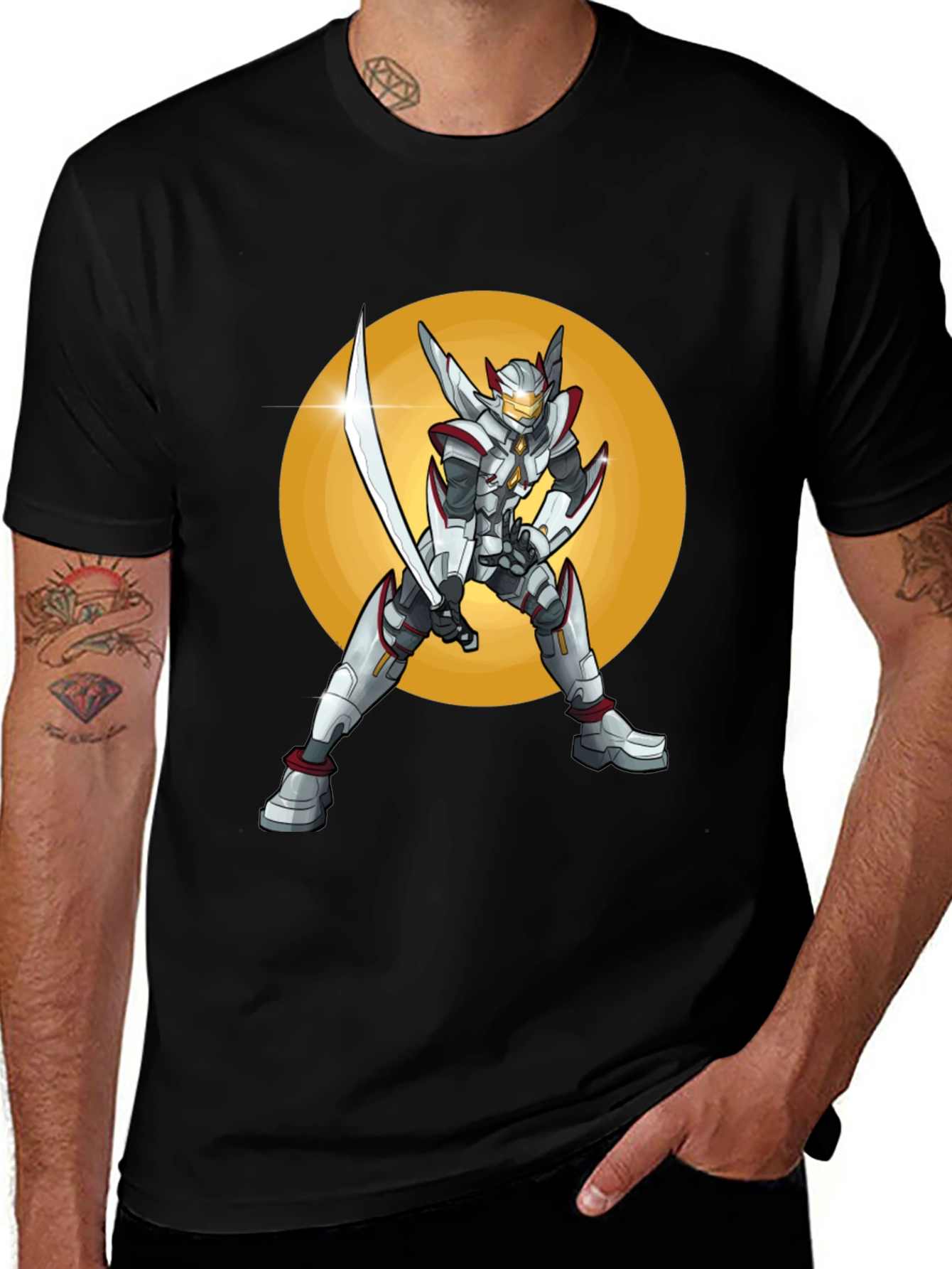 Variant 22 of Sci-Fi Warrior T-Shirt: Futuristic Design