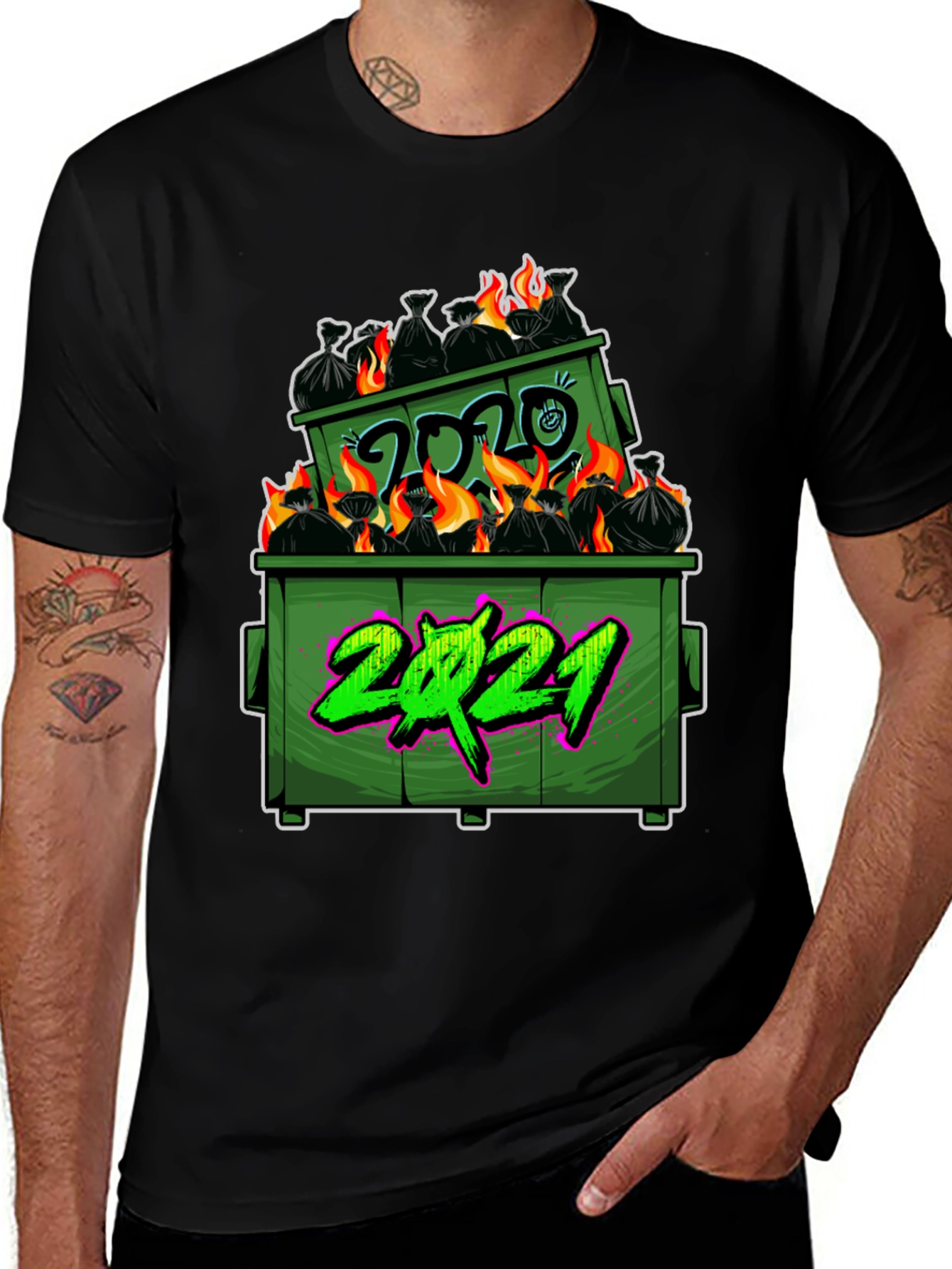 Variant 9 of Dumpster Fire 2020-2021 Graphic T-Shirt