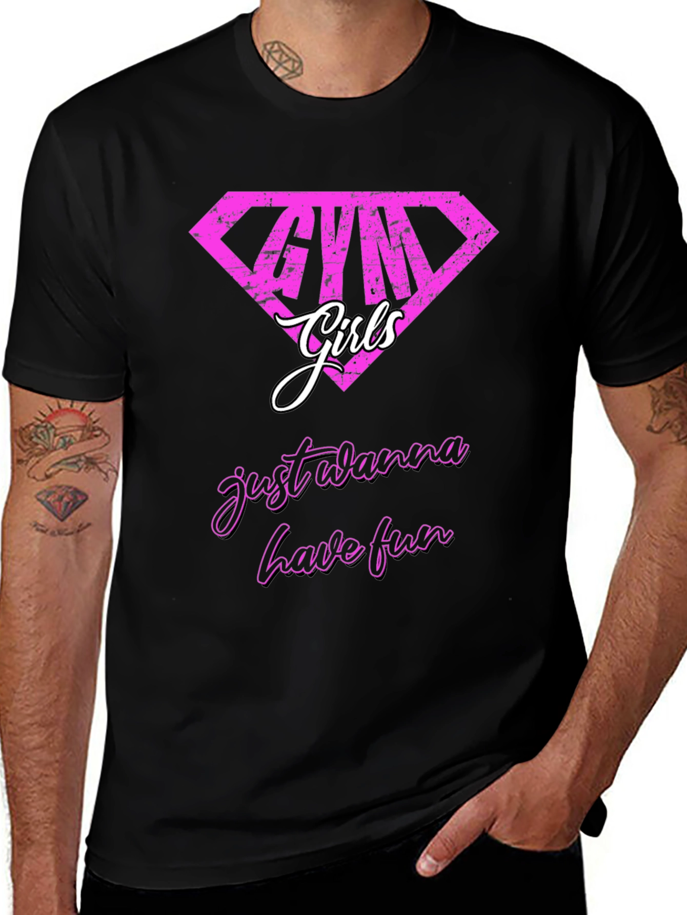 Variant 28 of Gym Girls T-Shirt - Just Wanna Have Fun
