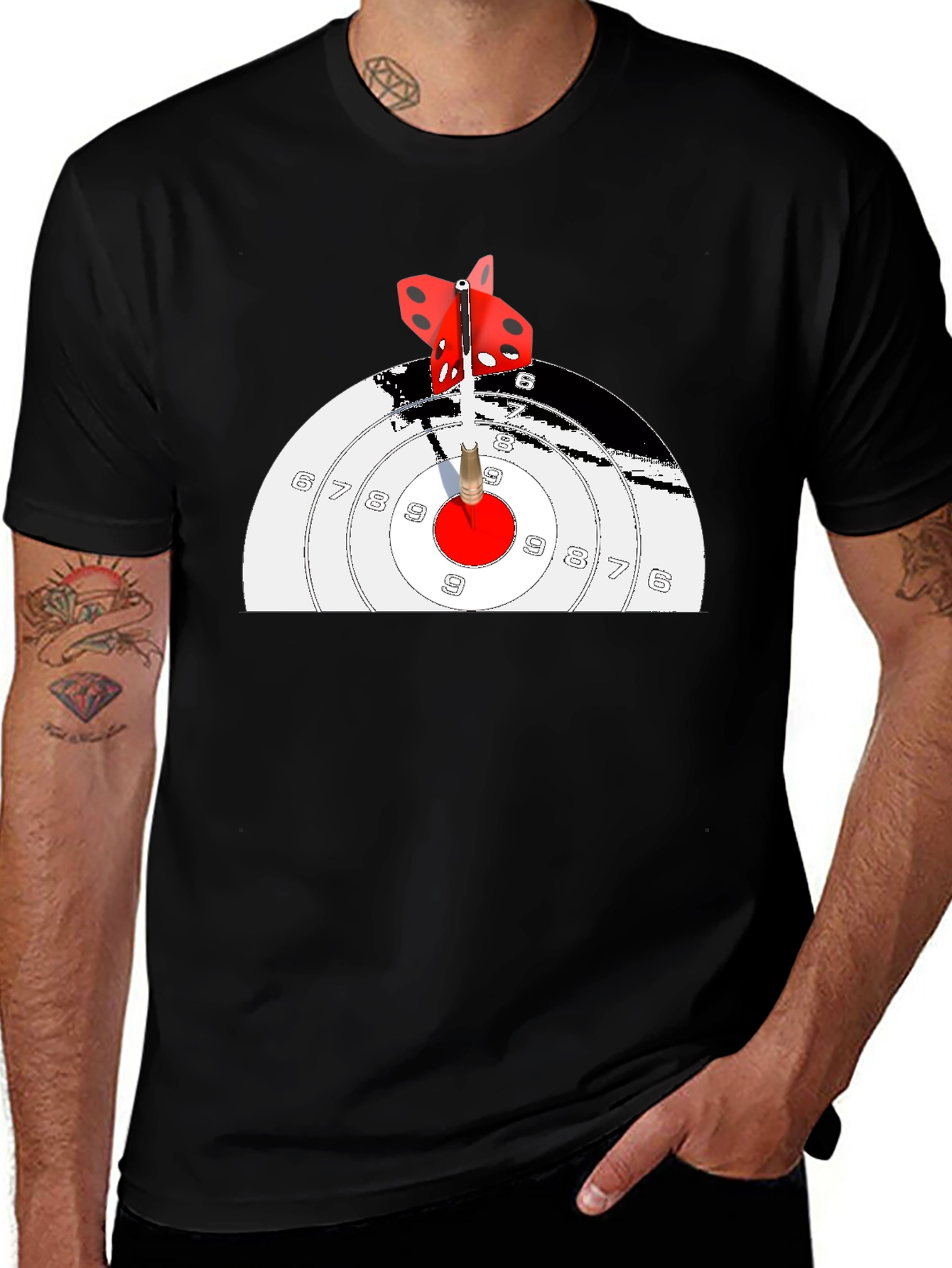 Variant 23 of Dartboard T-Shirt - Bullseye Graphic Tee