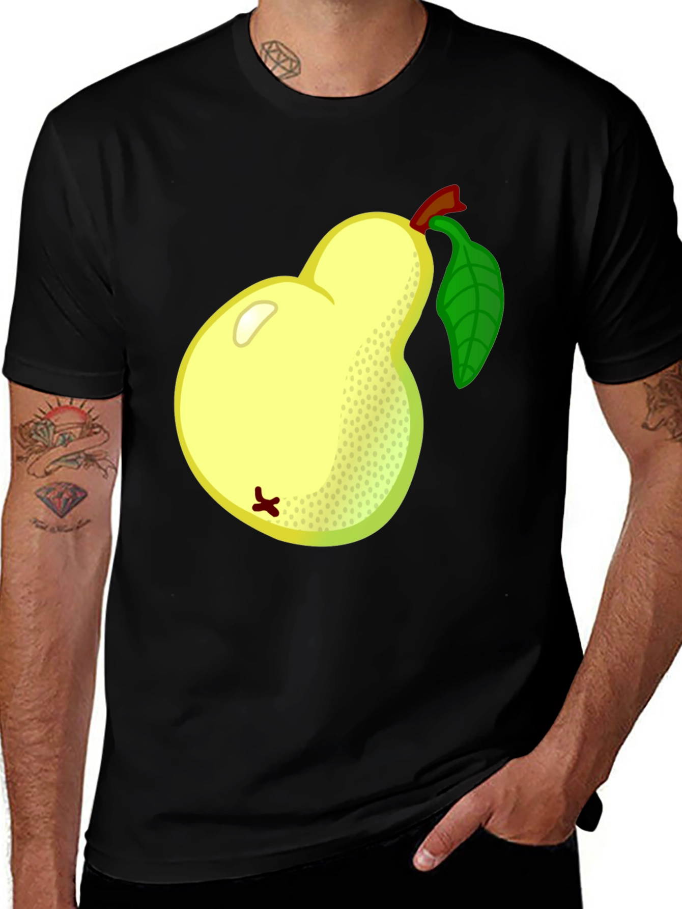 Variant 13 of Pear Graphic Tee - Fruitful Style