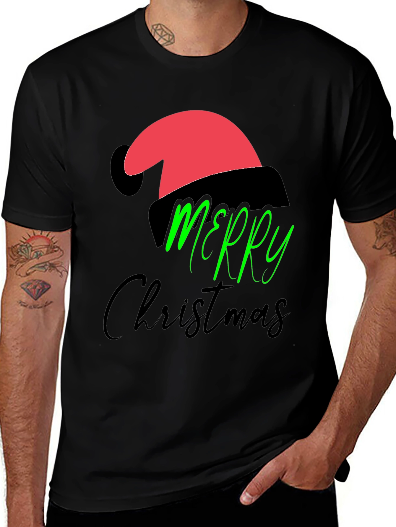 Festive Christmas T-Shirt - Merry Christmas Holiday Tee