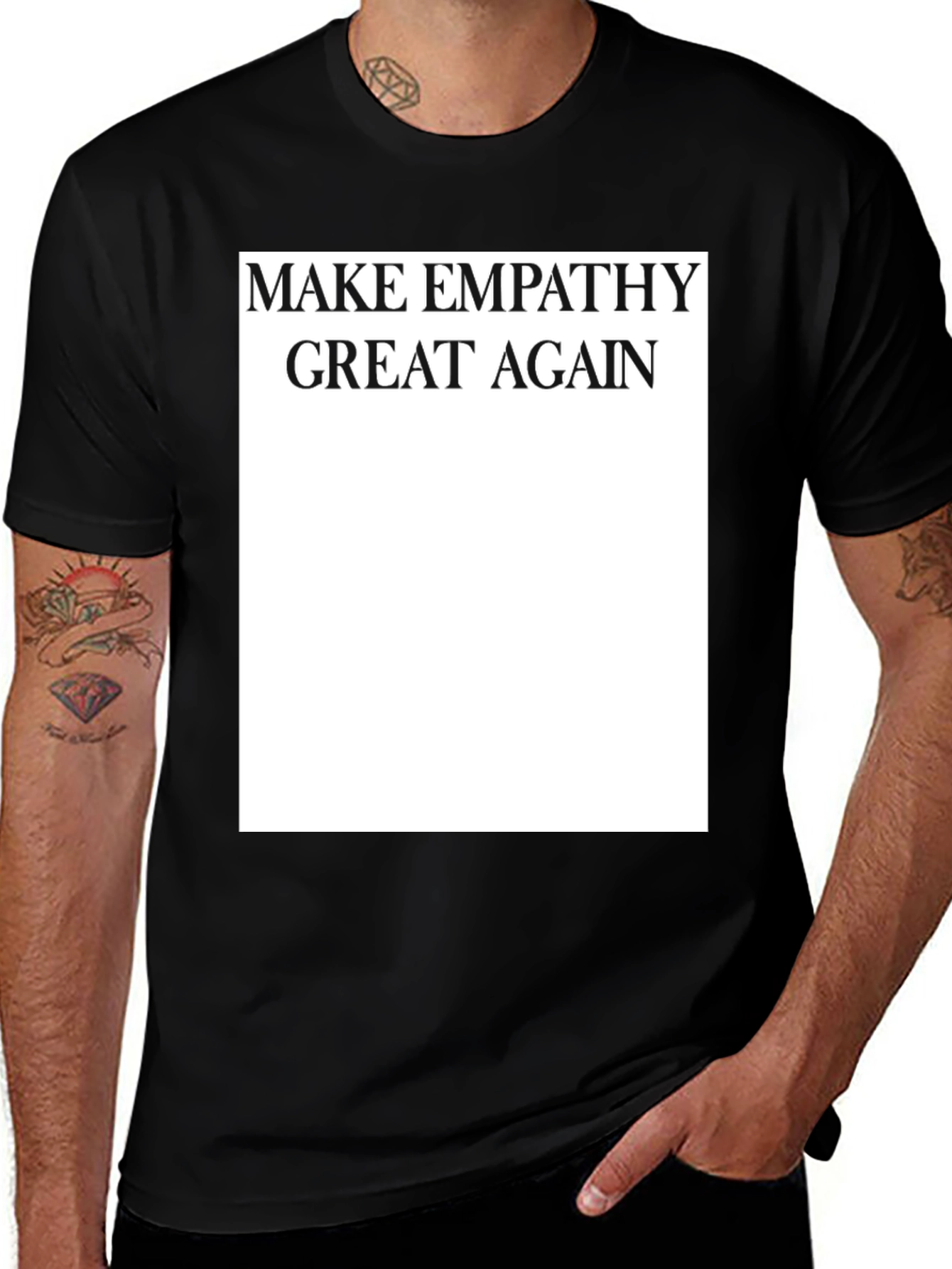 Variant 27 of Make Empathy Great Again T-Shirt - Political Slogan Tee