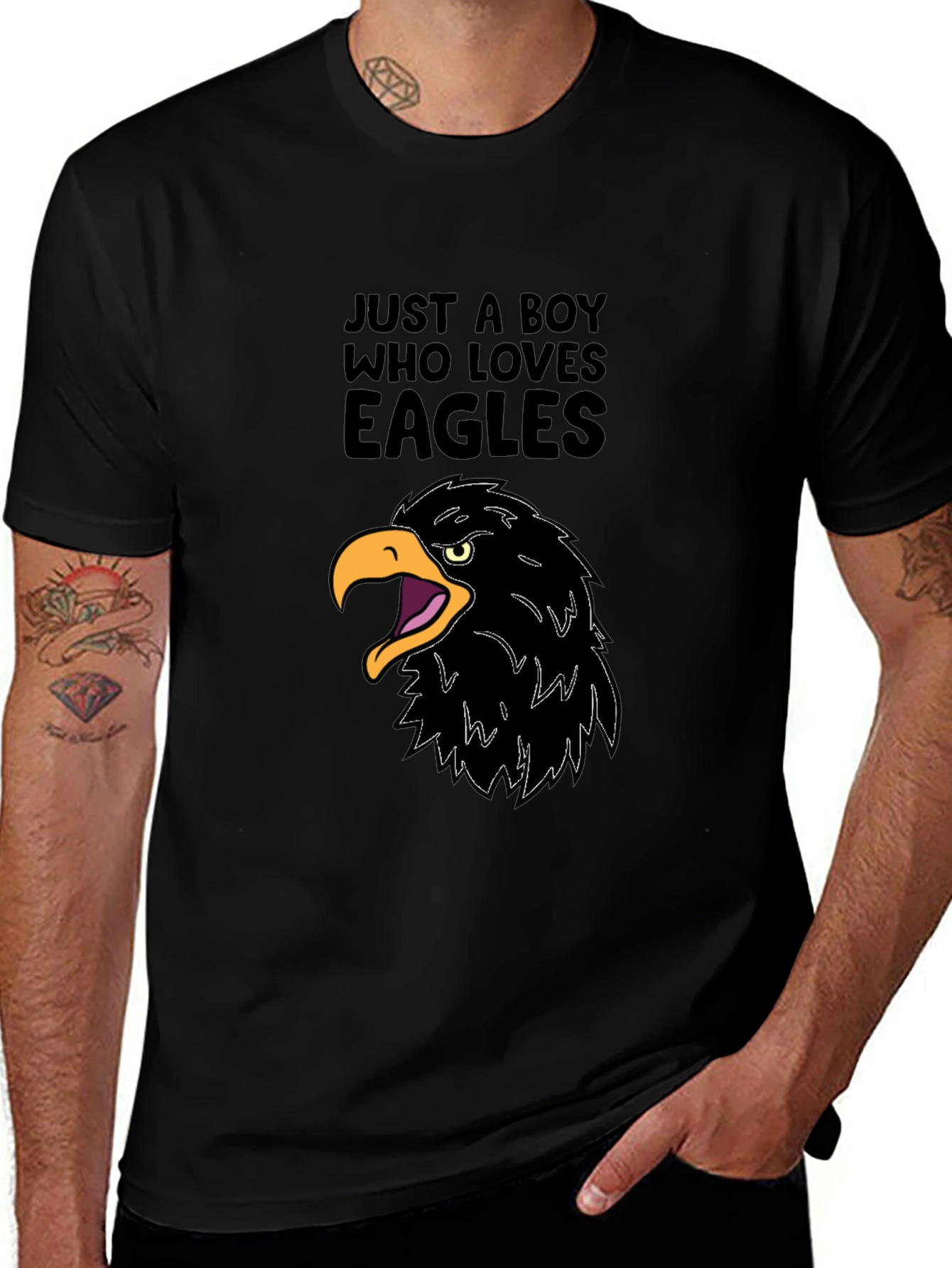Variant 13 of Just a Boy Who Loves Eagles Graphic T-Shirt