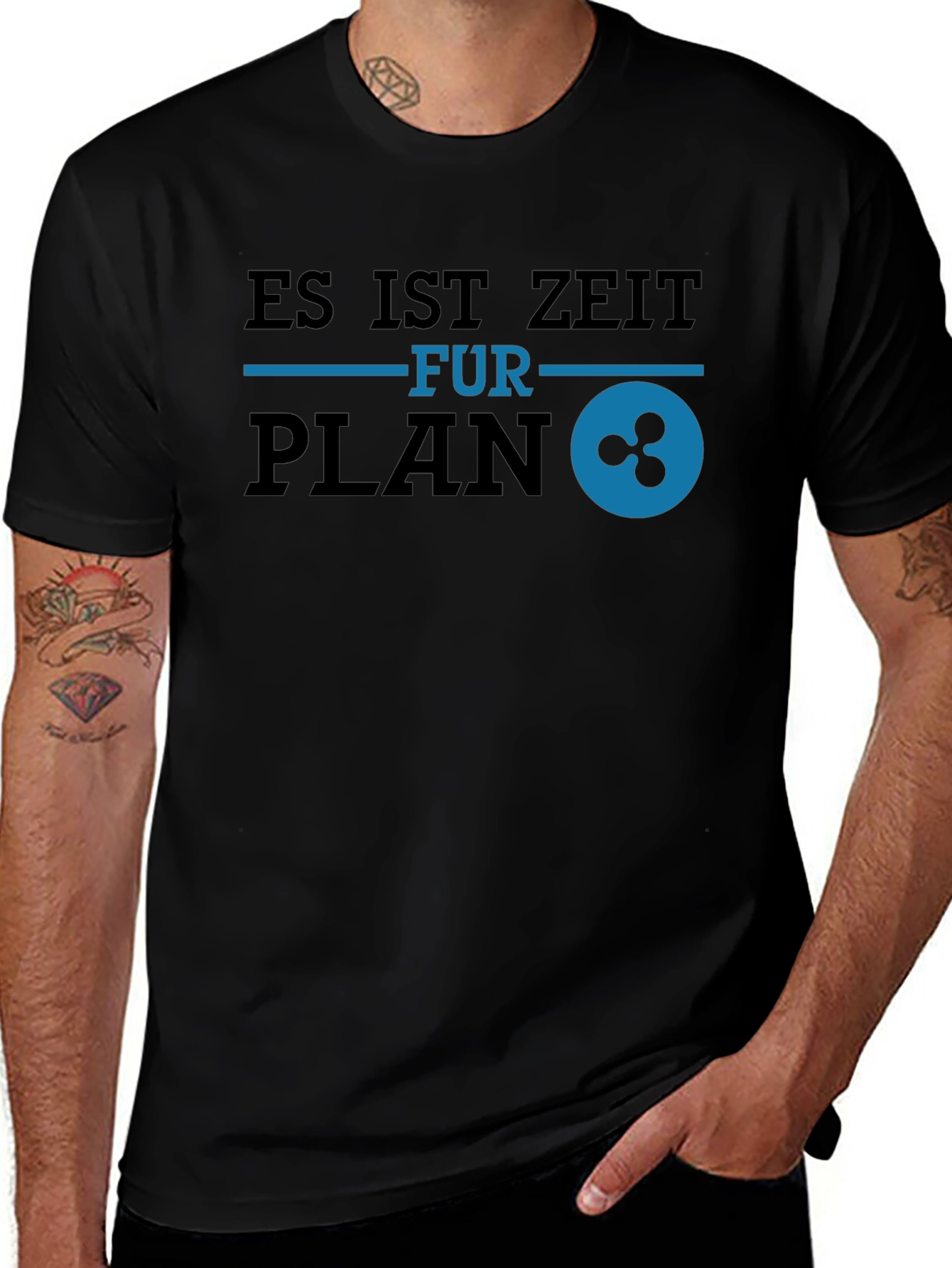 Variant 11 of Es Ist Zeit Fur Plan Ripple Crypto T-Shirt