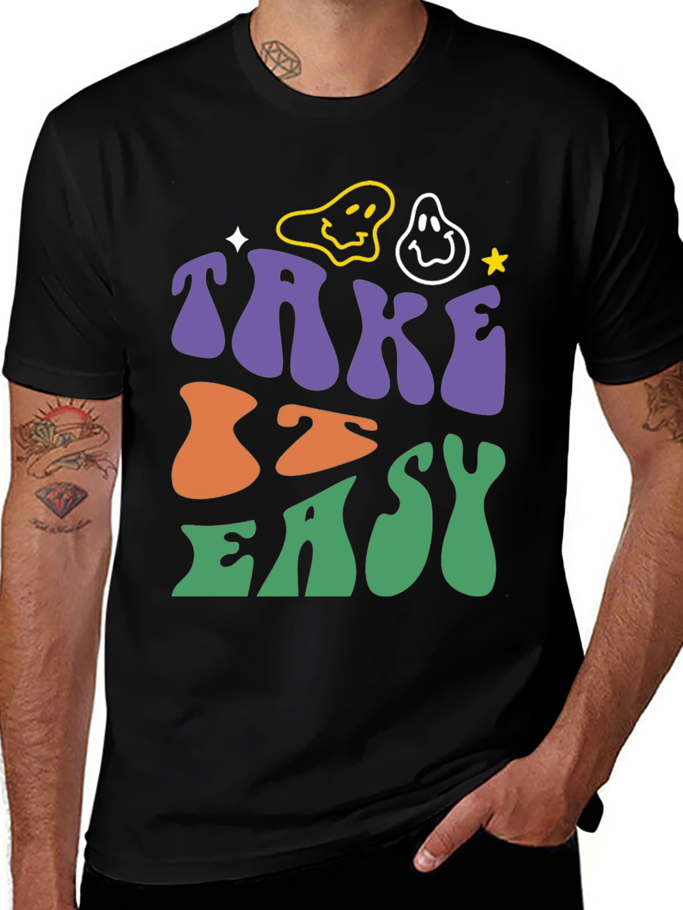 Variant 2 of Groovy Take it Easy Graphic Tee