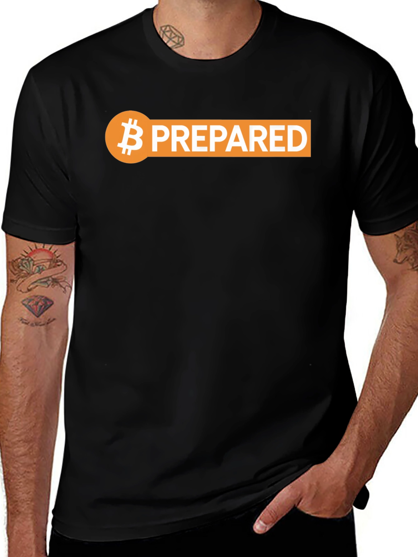 Variant 14 of Bitcoin Prepared T-Shirt - Crypto Enthusiast Apparel