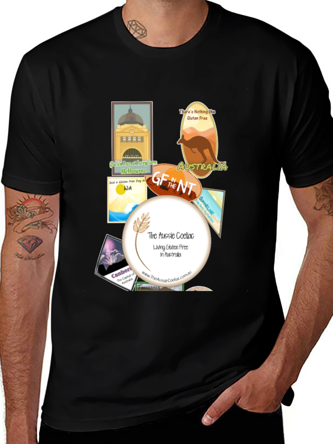 Aussie Coeliac Gluten Free Australia T-Shirt