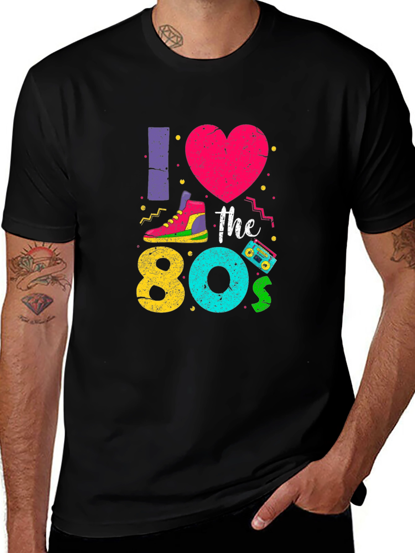 I Love the 80s Graphic Tee Retro Party T-Shirt