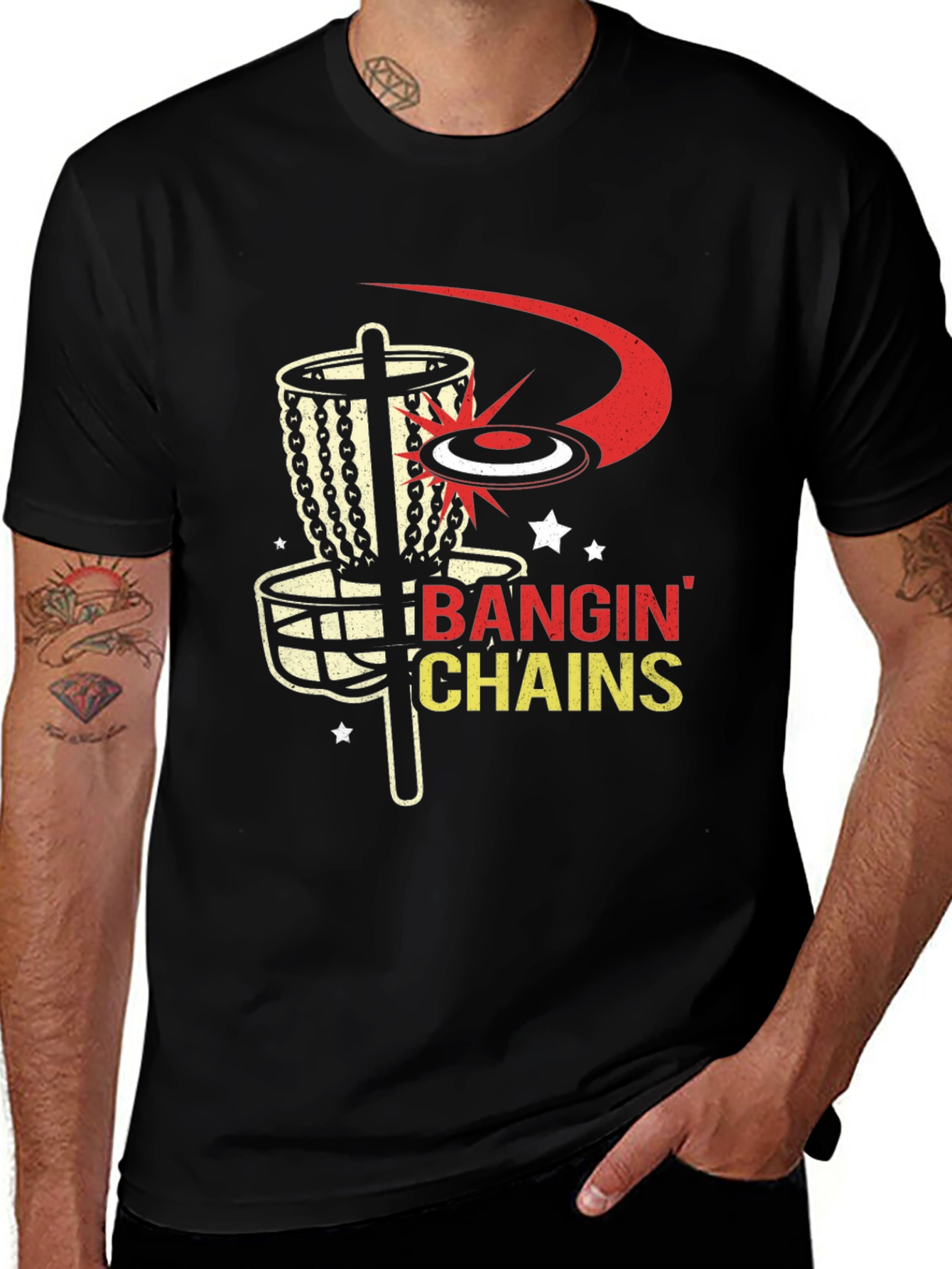 Variant 10 of Bangin' Chains Disc Golf T-Shirt