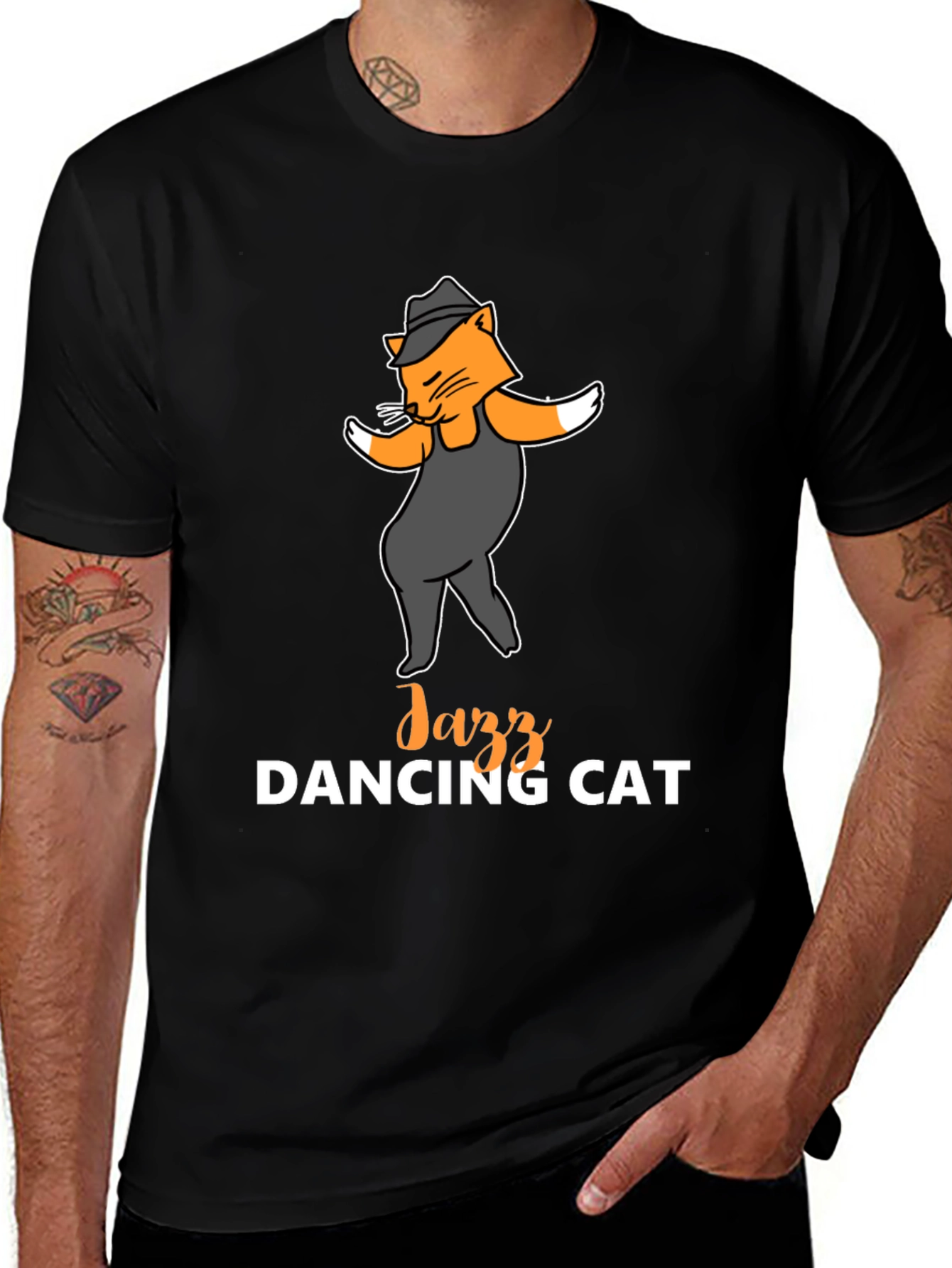 Variant 8 of Jazz Dancing Cat T-Shirt - Cool Graphic Tee