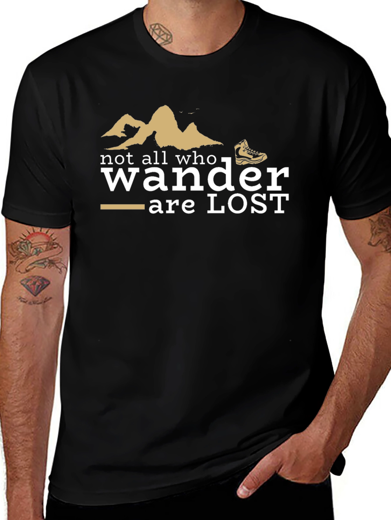 Variant 14 of Wanderer T-Shirt - Not All Who Wander Are Lost