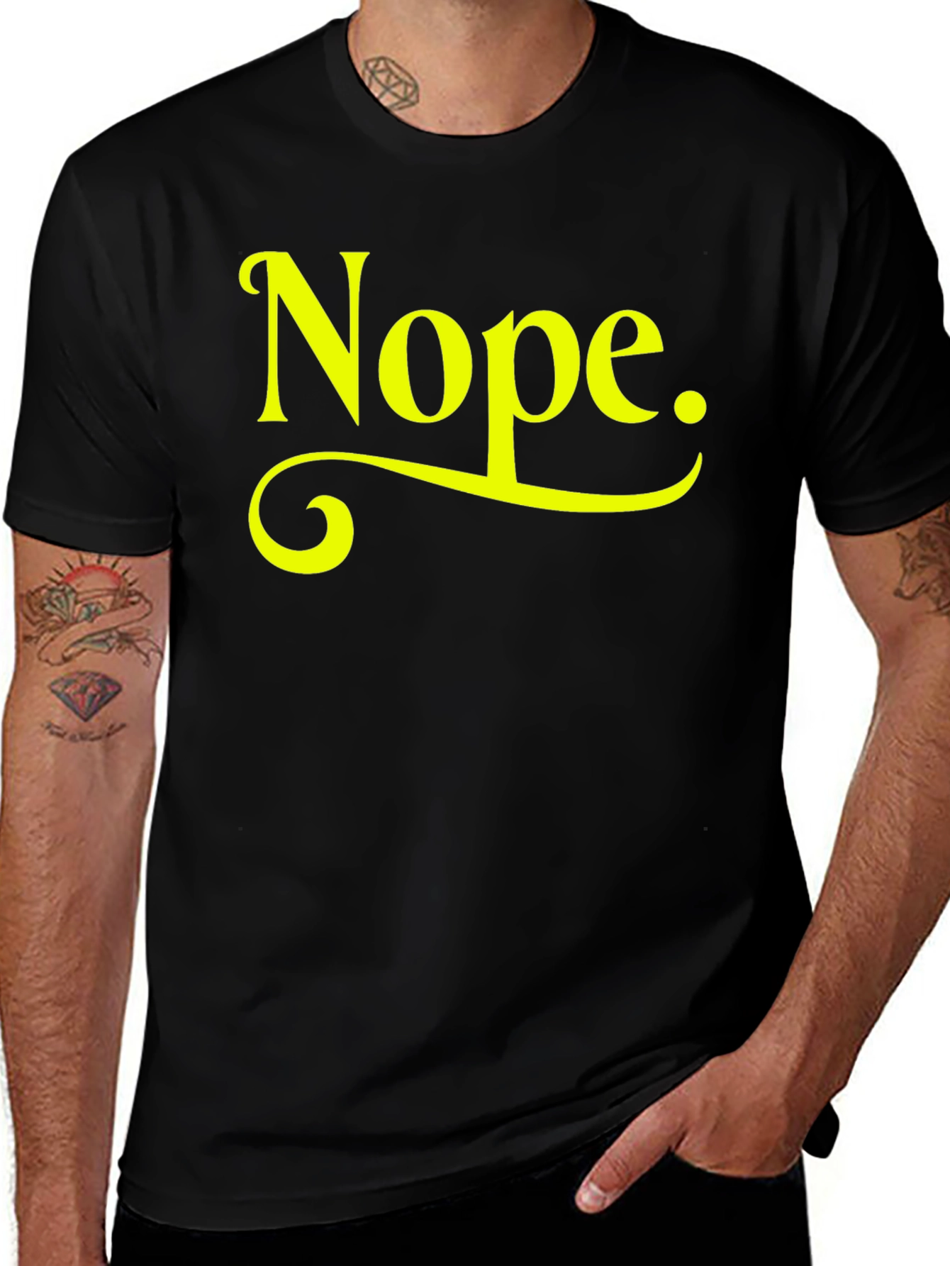 Variant 13 of Nope T-Shirt - Funny Sarcastic Graphic Tee