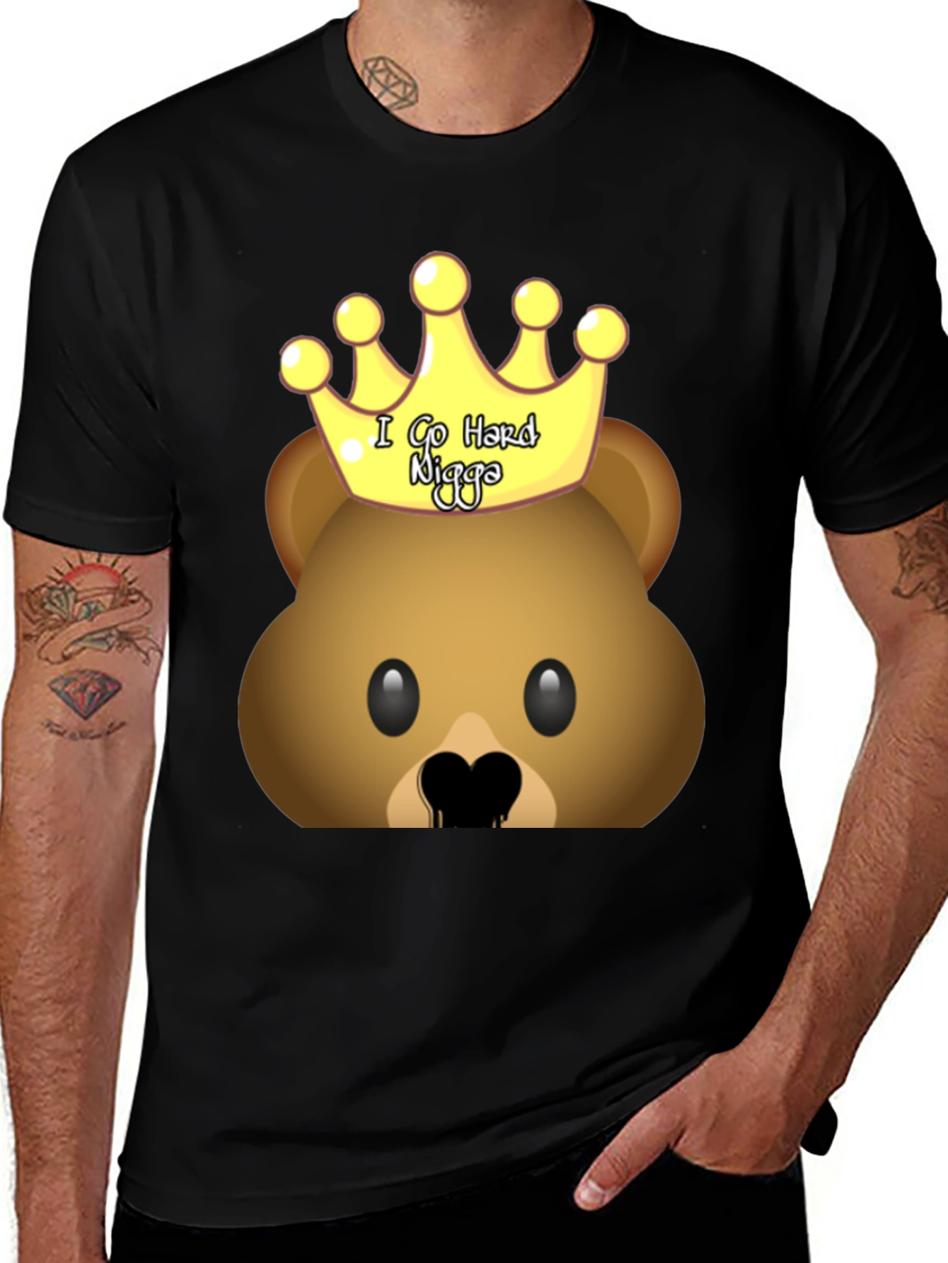 Variant 11 of Funny Bear King Graphic Tee