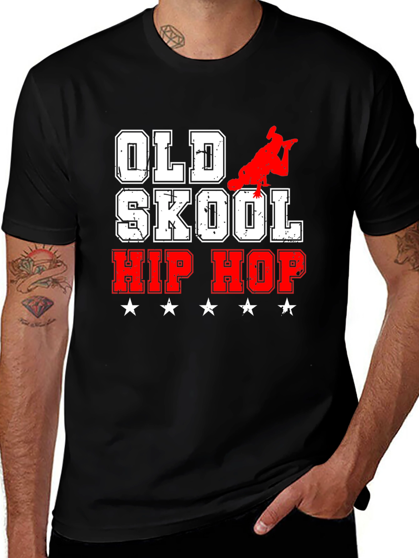 Variant 27 of Old Skool Hip Hop Graphic T-Shirt