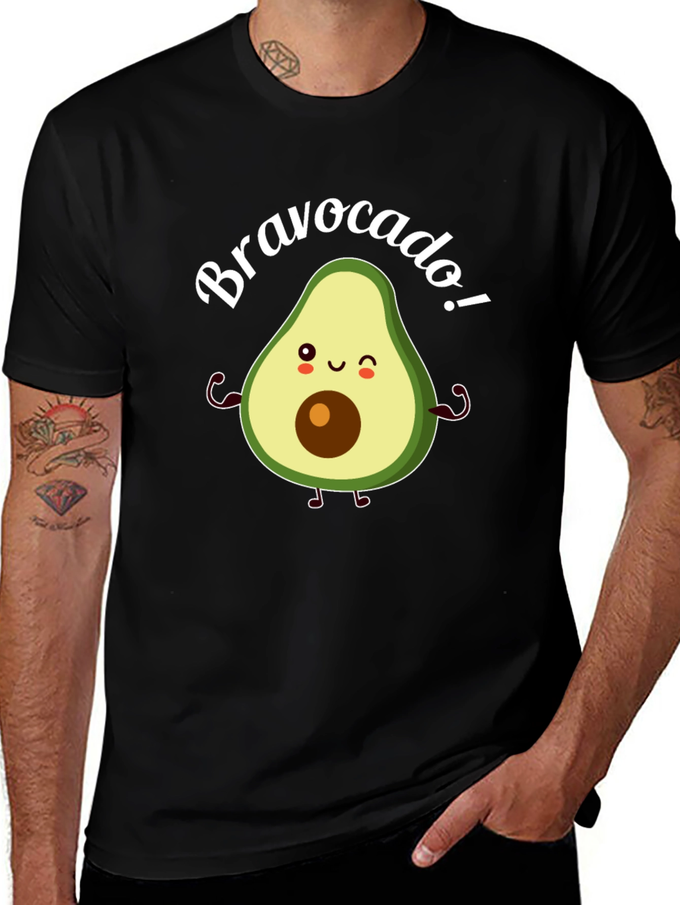 Variant 19 of Bravo-cado! Funny Avocado Graphic T-Shirt