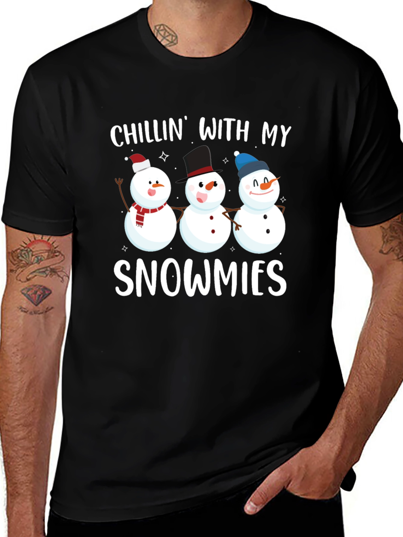 Variant 3 of Chillin' with My Snowmies Graphic Tee