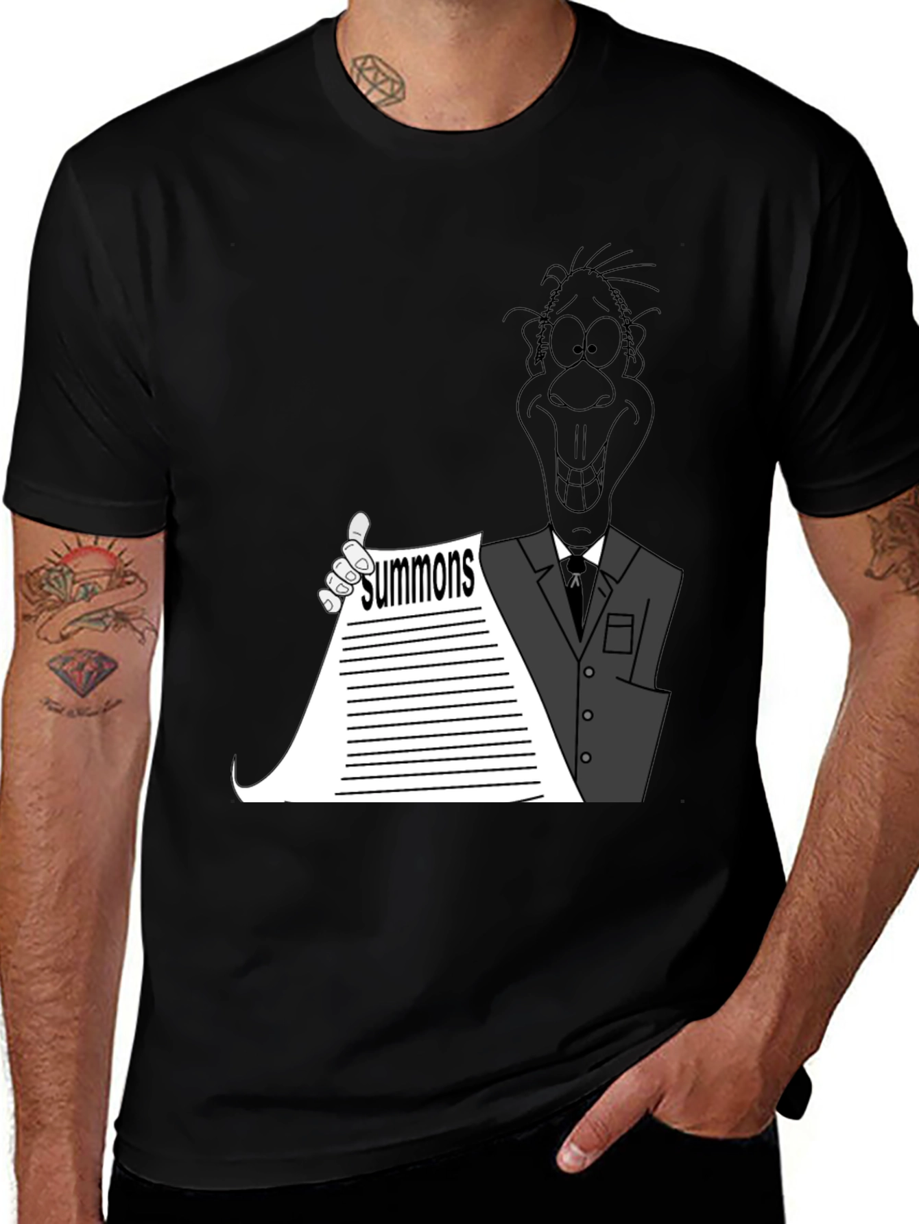 Variant 26 of Cartoon Summons Black T-Shirt