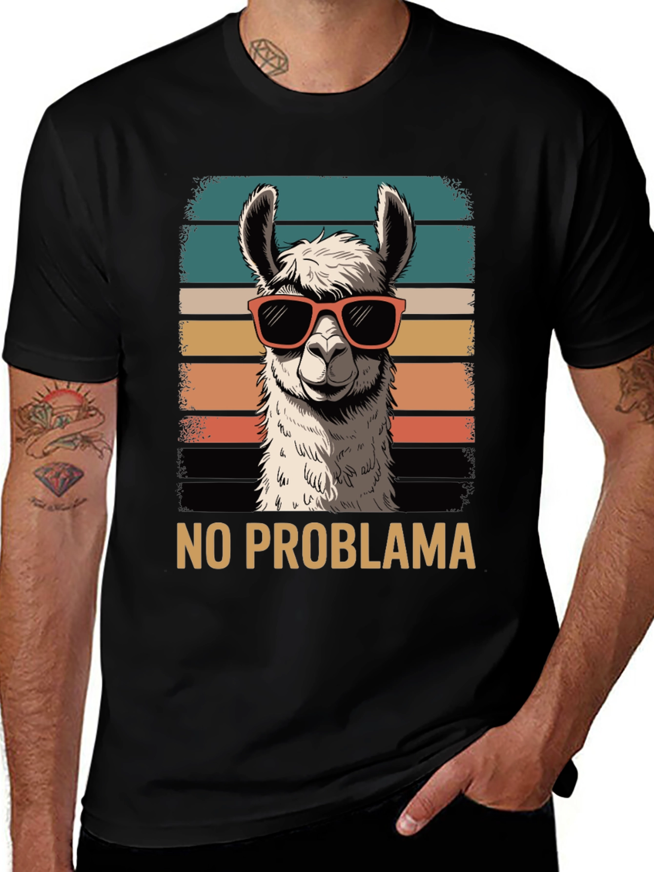 Variant 16 of No Problama Llama Graphic Tee - Cool & Quirky Style