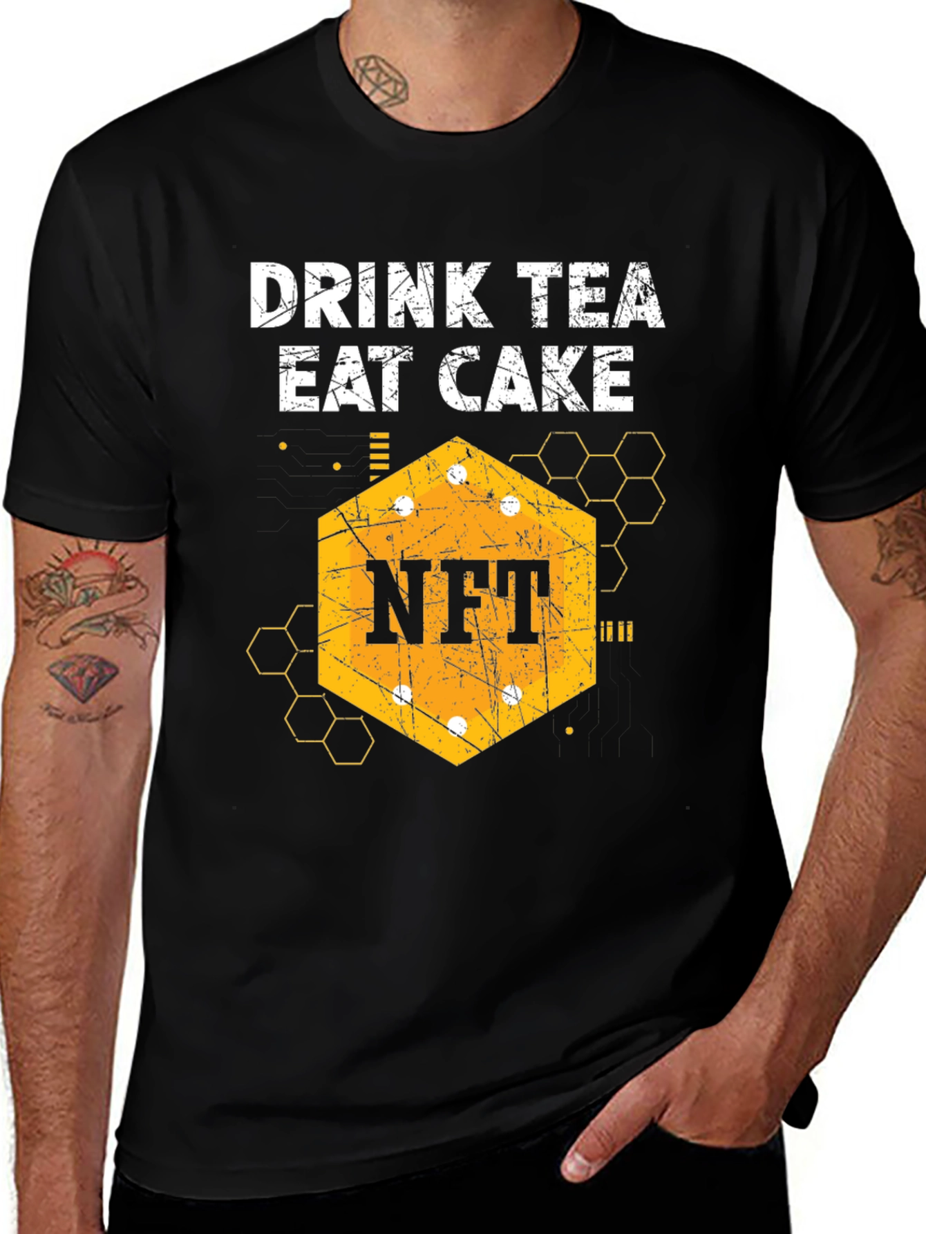 Variant 23 of Drink Tea Eat Cake NFT T-Shirt