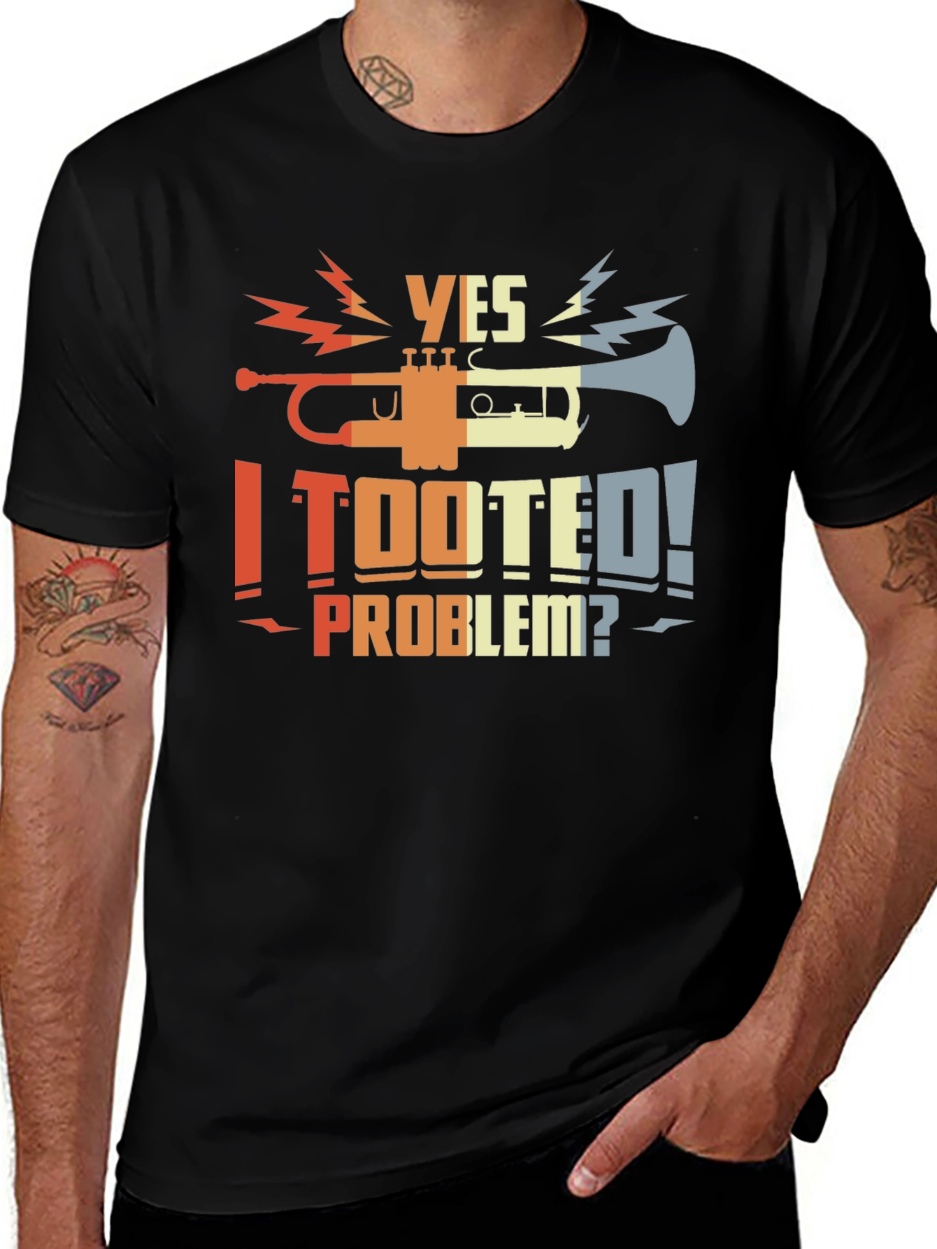 Variant 9 of Yes I Tooted T-Shirt - Funny Musician Tee