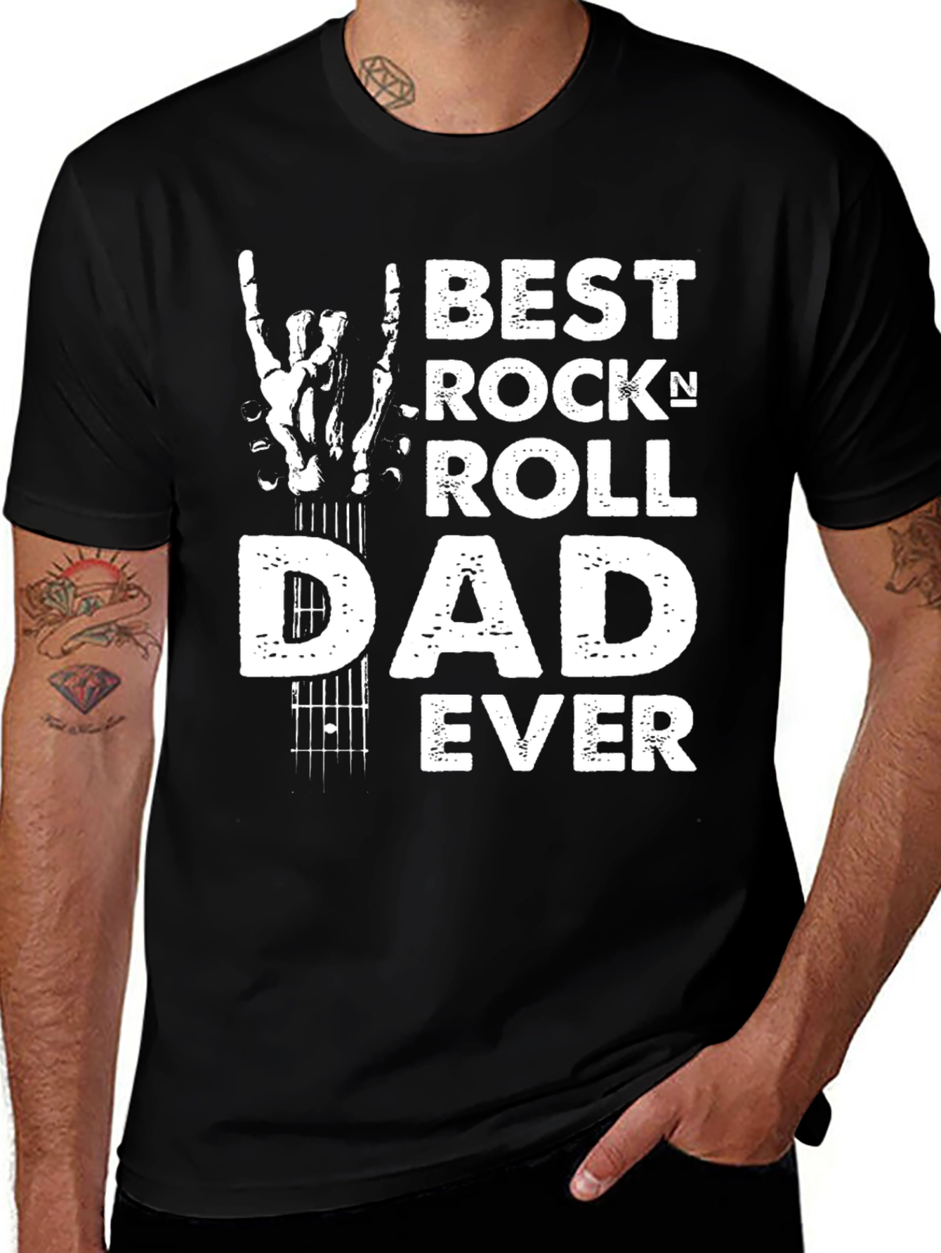 Variant 17 of Best Rock 'n' Roll Dad Ever T-Shirt