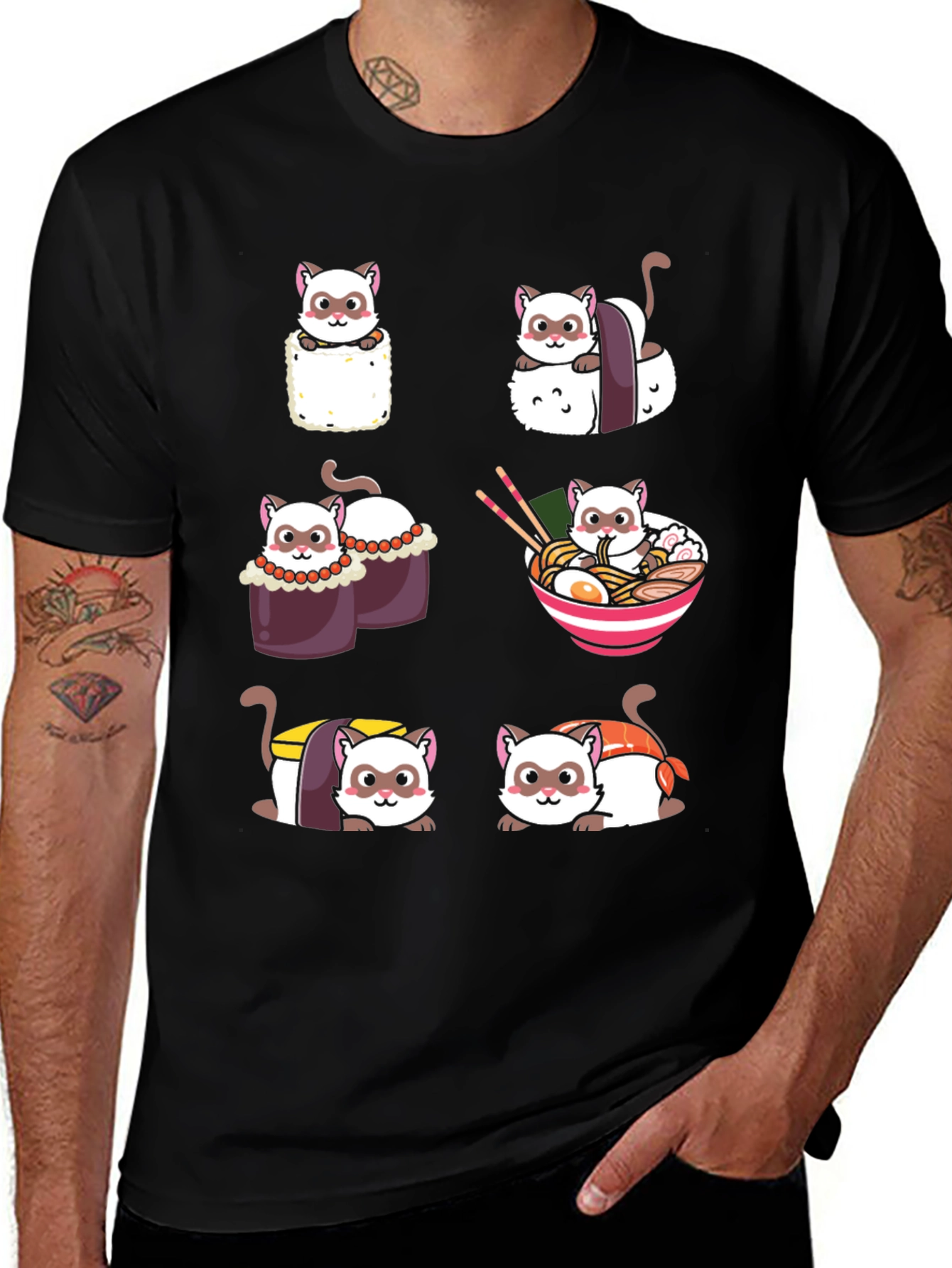 Sushi Ferret Graphic T-Shirt