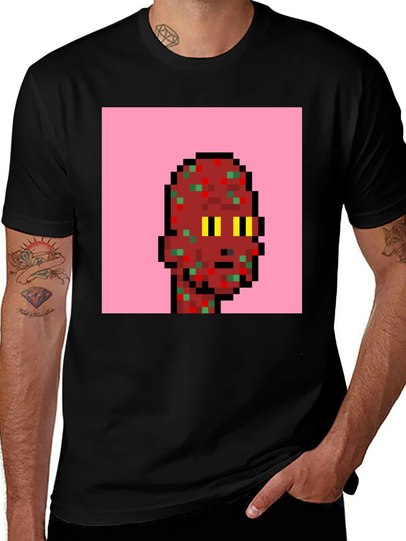 Variant 25 of Pixel Art Graphic Tee - Unique NFT Style Design