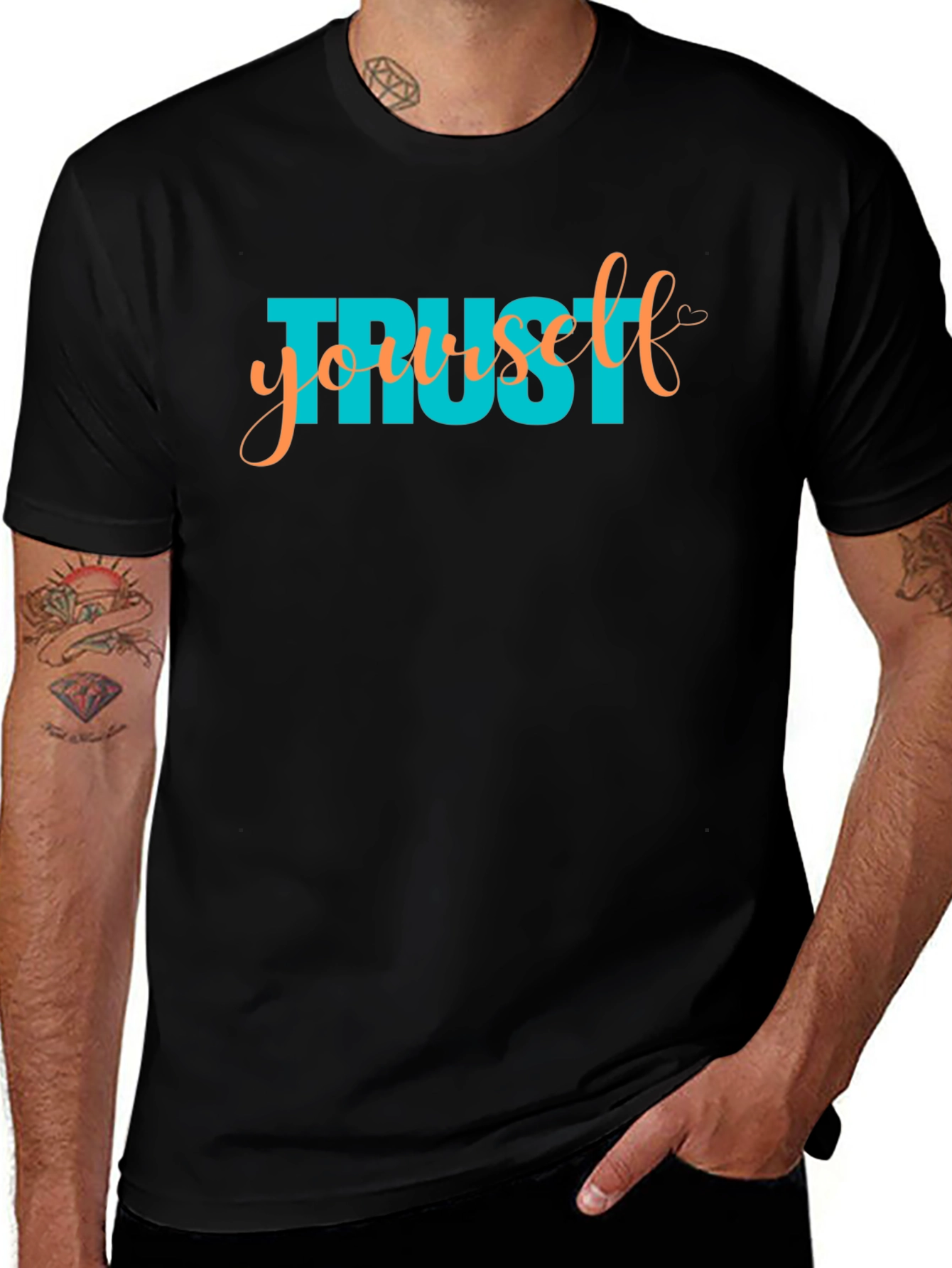 Trust Yourself Graphic Tee - Black