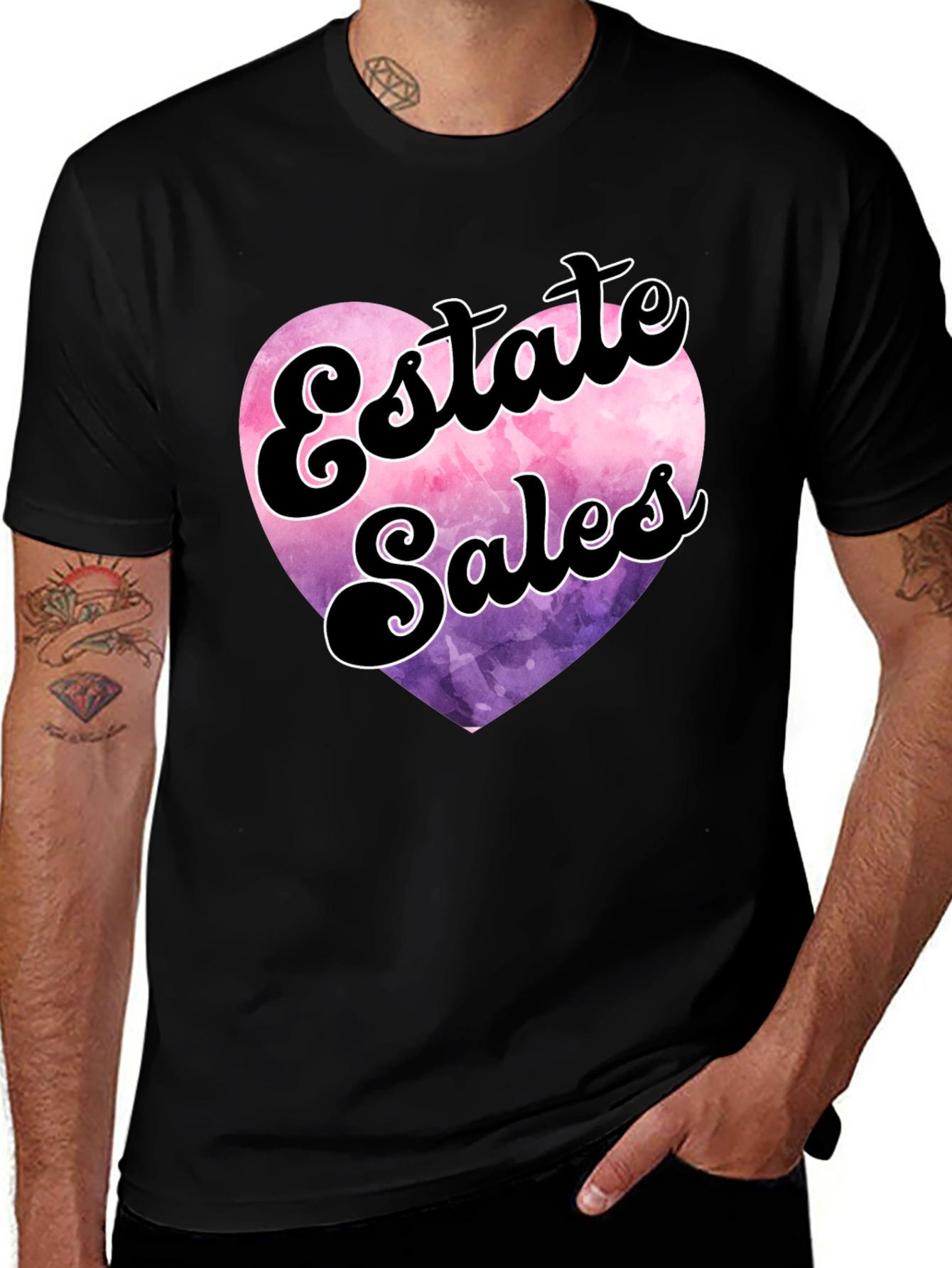 Variant 15 of Estate Sales Heart Graphic T-Shirt