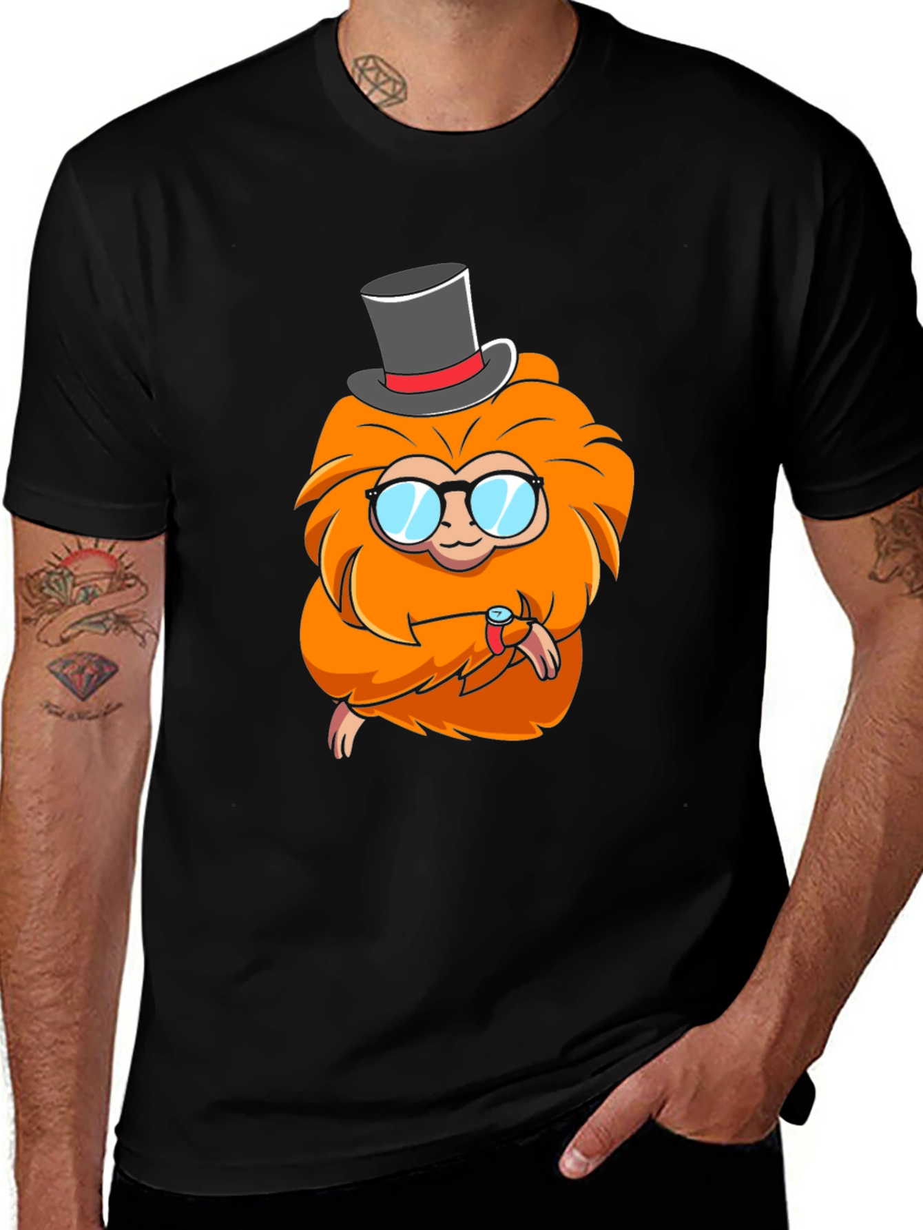 Funky Orangutan Tee - Top Hat & Glasses