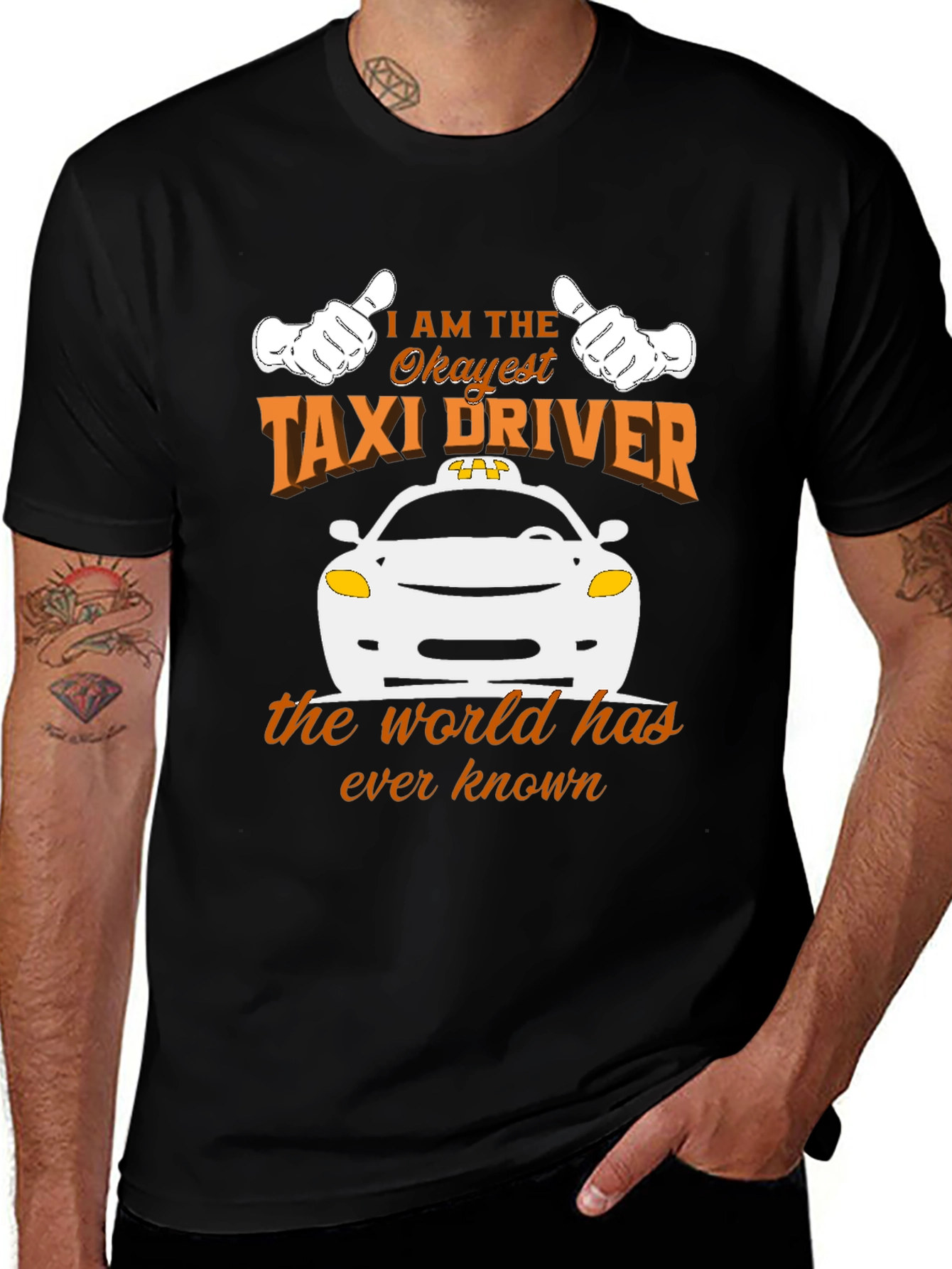 Variant 7 of Okayest Taxi Driver Graphic Tee - Unisex